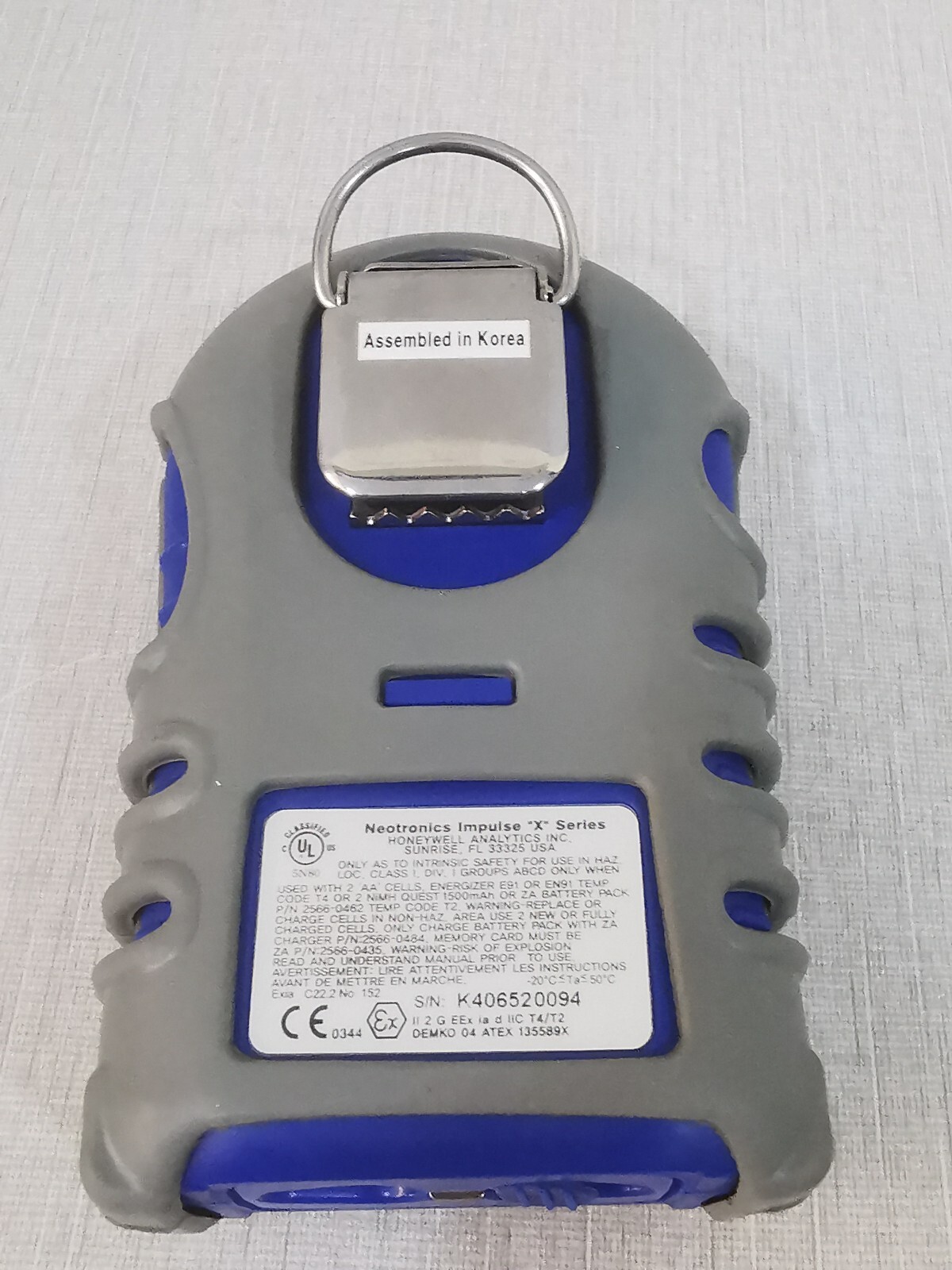 Honeywell IMPULSE-X4 Honeywell Neotronics Impulse X4 Multi-Gas Detector 5