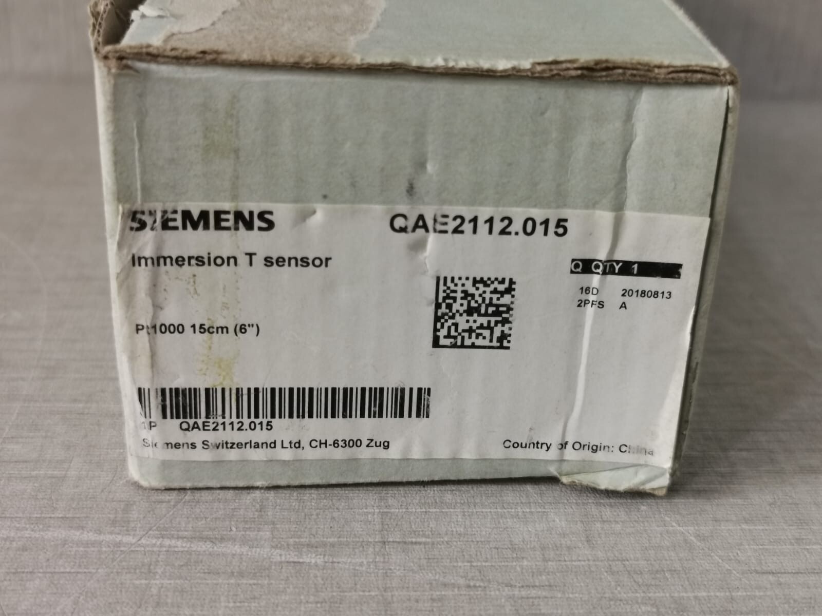 Siemens QAE2112.015 SIEMENS QAE2112.015 Immersion Temperature Sensor 9