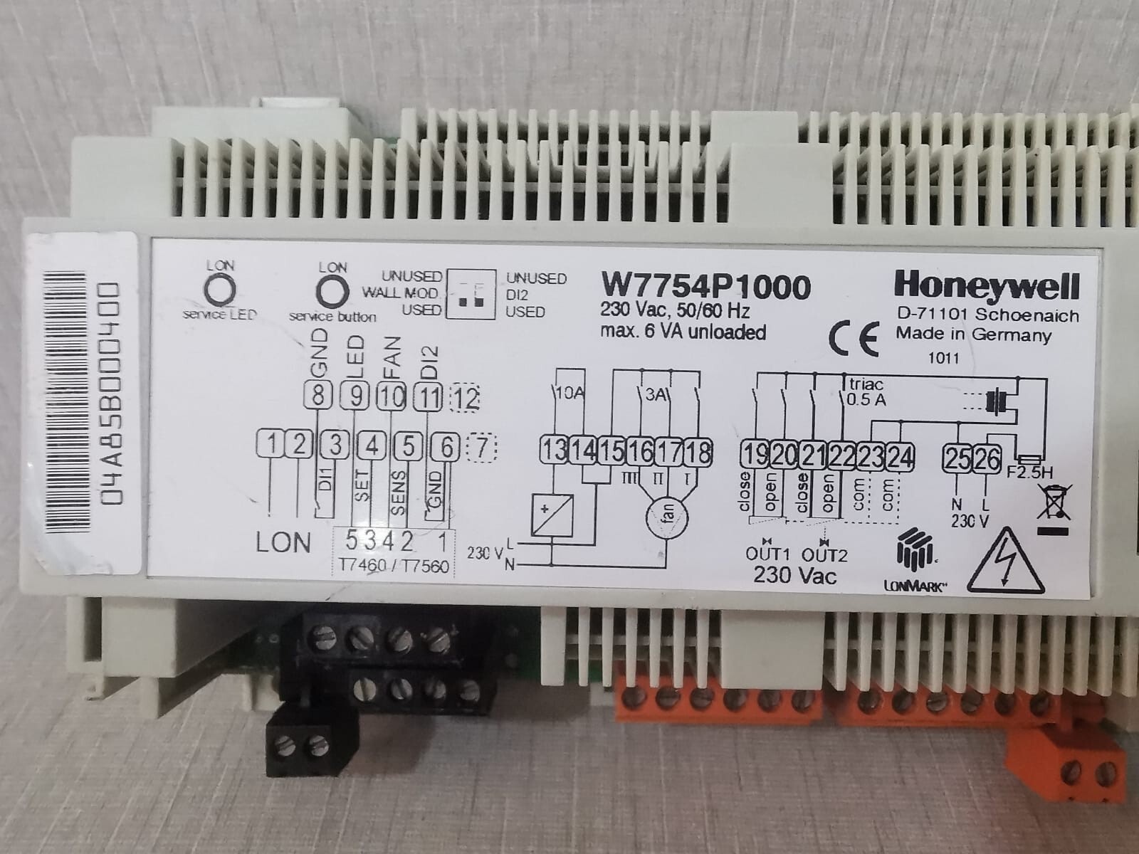 Honeywell W7754P1000 Honeywell W7754P1000 Compact Controller 3
