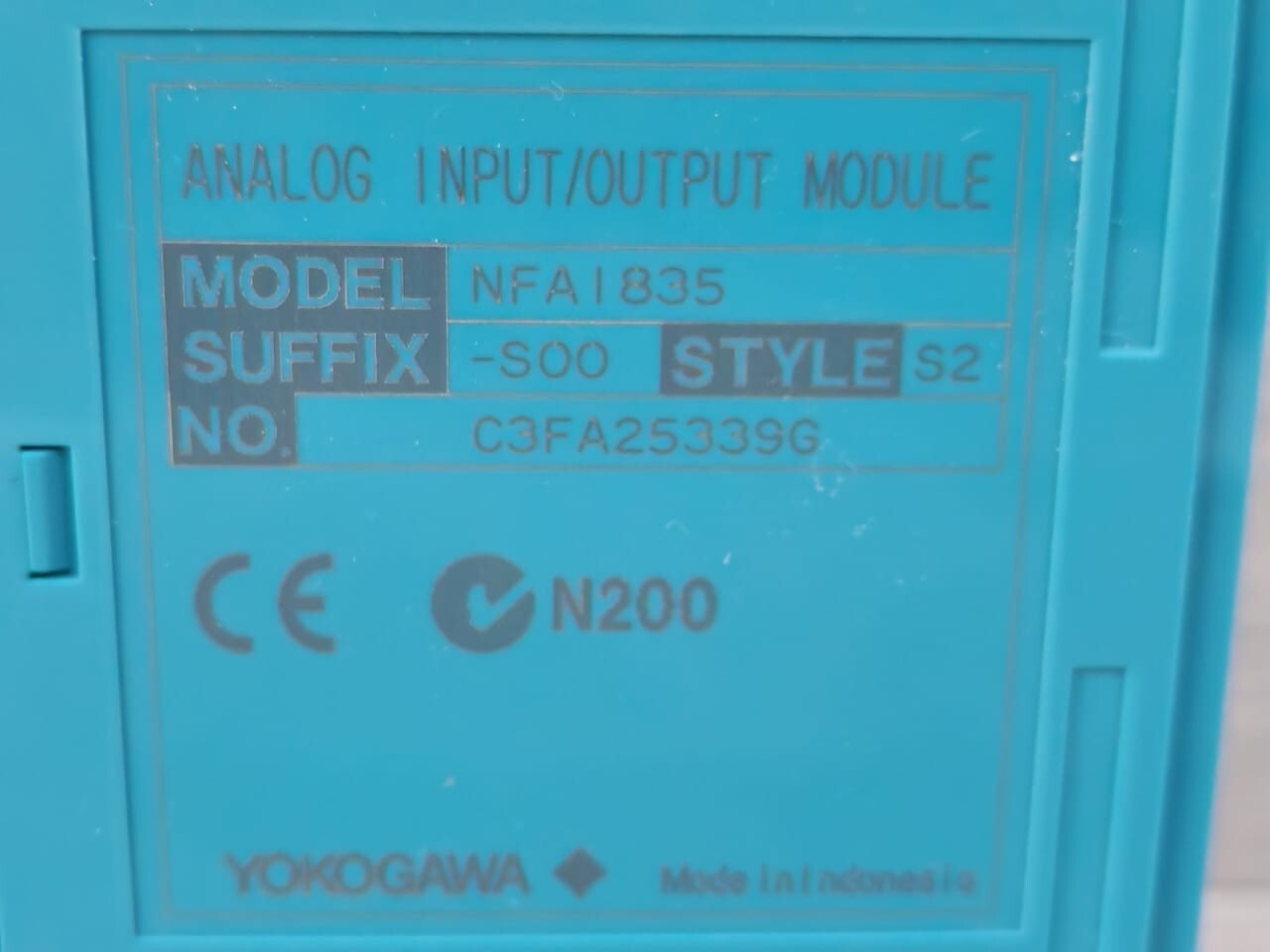 YOKOGAWA NFAI835 SOO S2 YOKOGAWA NFAI835 Analog Input/output Module NFAI835 SOO S2 8