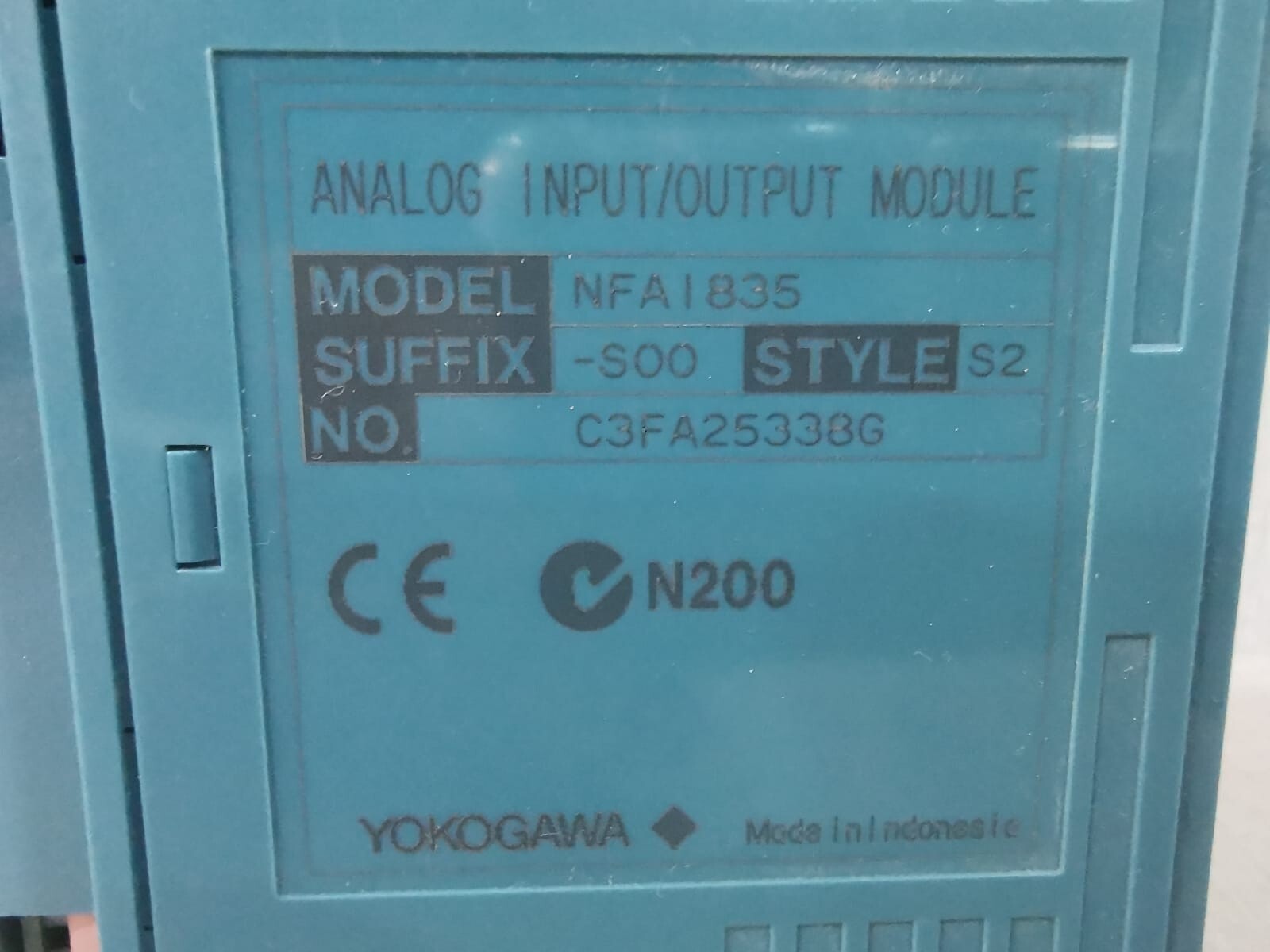 Yokogawa NFAI835 YOKOGAWA NFAI835 Analog Input/output Module NFAI835 SOO S2 4