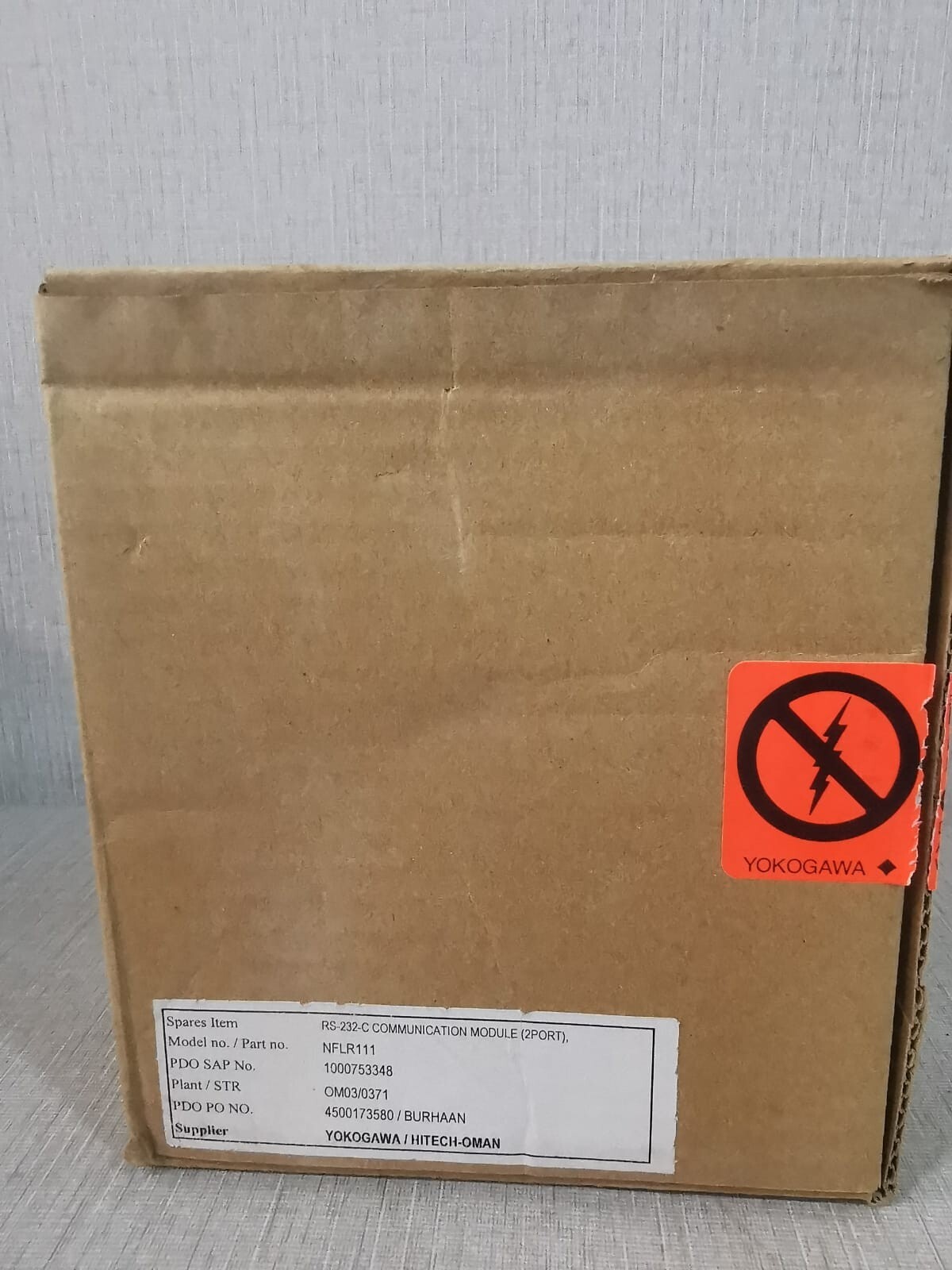 Yokogawa NFLR111-S00 YOKOGAWA NFLR111 RS-232C MODULE NFLR111-S00 S1 8
