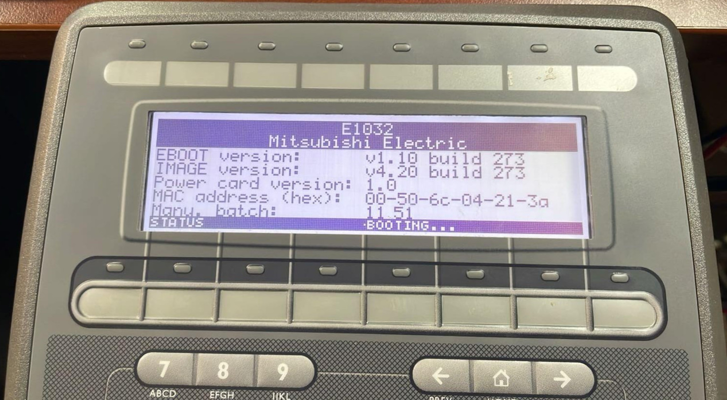 MITSUBISHI E1032 / 169297 PIXELS MONOCHROME FSTN DISPLAY