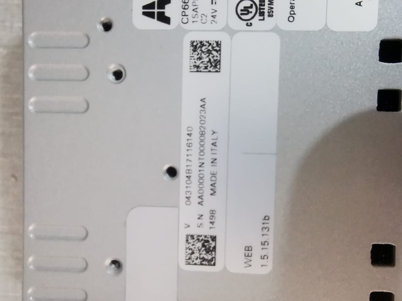 ABB 1SAP561200R0001 ABB CP661-WEB CONTROL PANEL DISPLAY 1SAP561200R0001 5