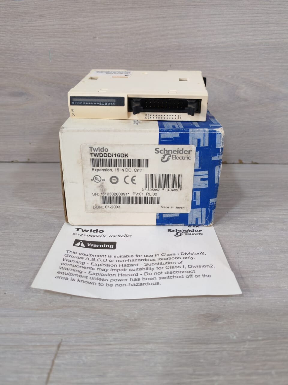 Schneider Electric TWIDO TWDDDI16DK EXPANSION MODULE 16 IN D