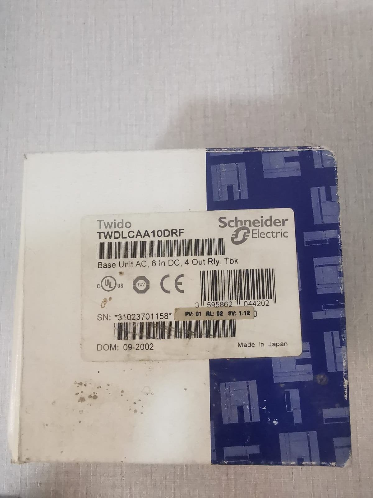 Schneider Electric TWDLCAA10DRF Schneider Electric TWIDO TWDLCAA10DRF BASE UNIT 24VDC 7