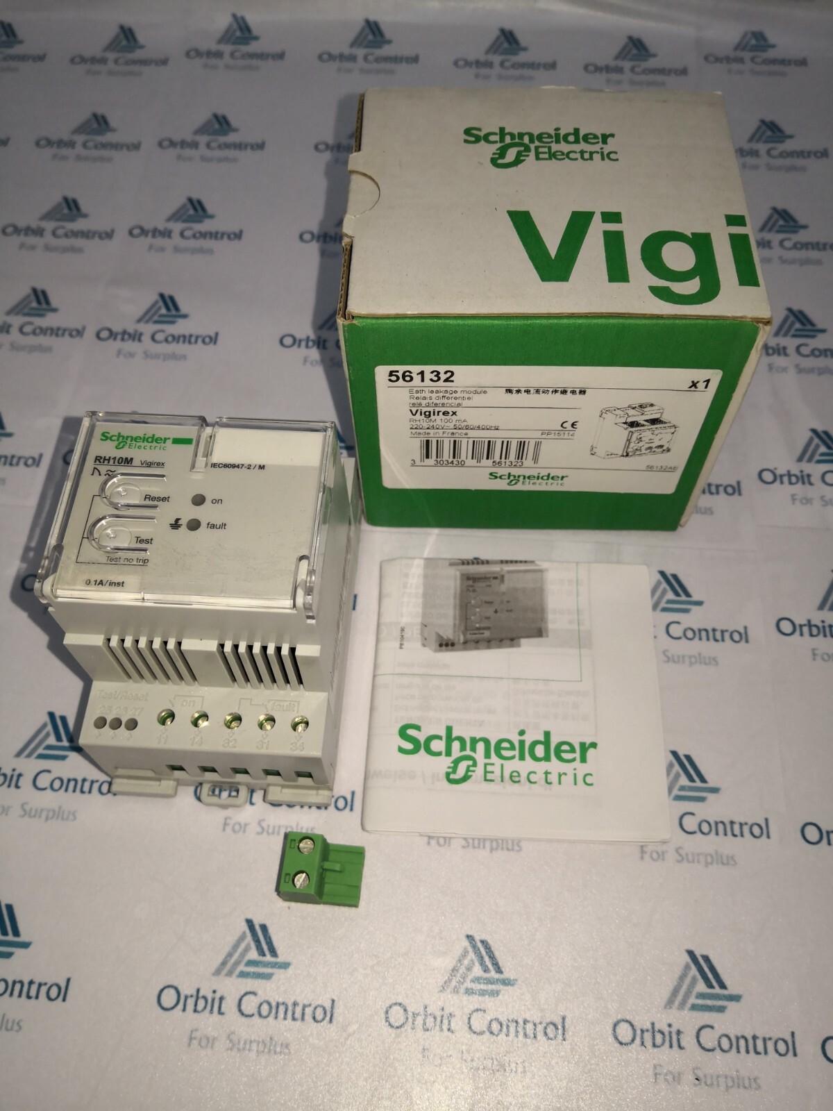 Schneider Electric 56132 Schneider Electric 56132 Relay Differential RH10M, 100 mA, 240 V 2