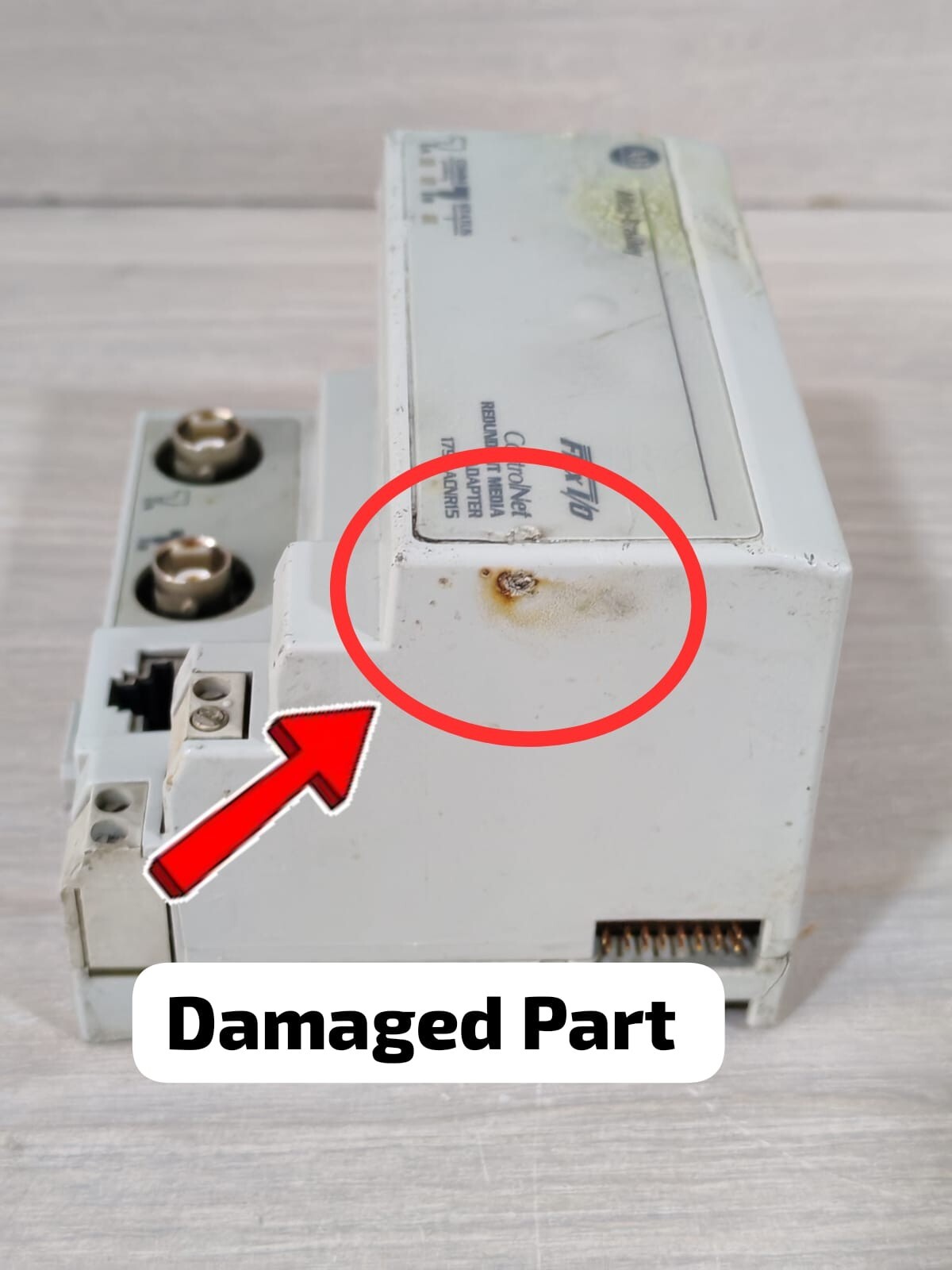 Allen-Bradley 1794-ACNR15 SER.C REV 4 F/W 4.3 ALLEN-BRADLEY 1794-ACNR15 SER.C REV 4 F/W 4.3 FLEX I/O CONTROLNET -W/ DAMAGED 6
