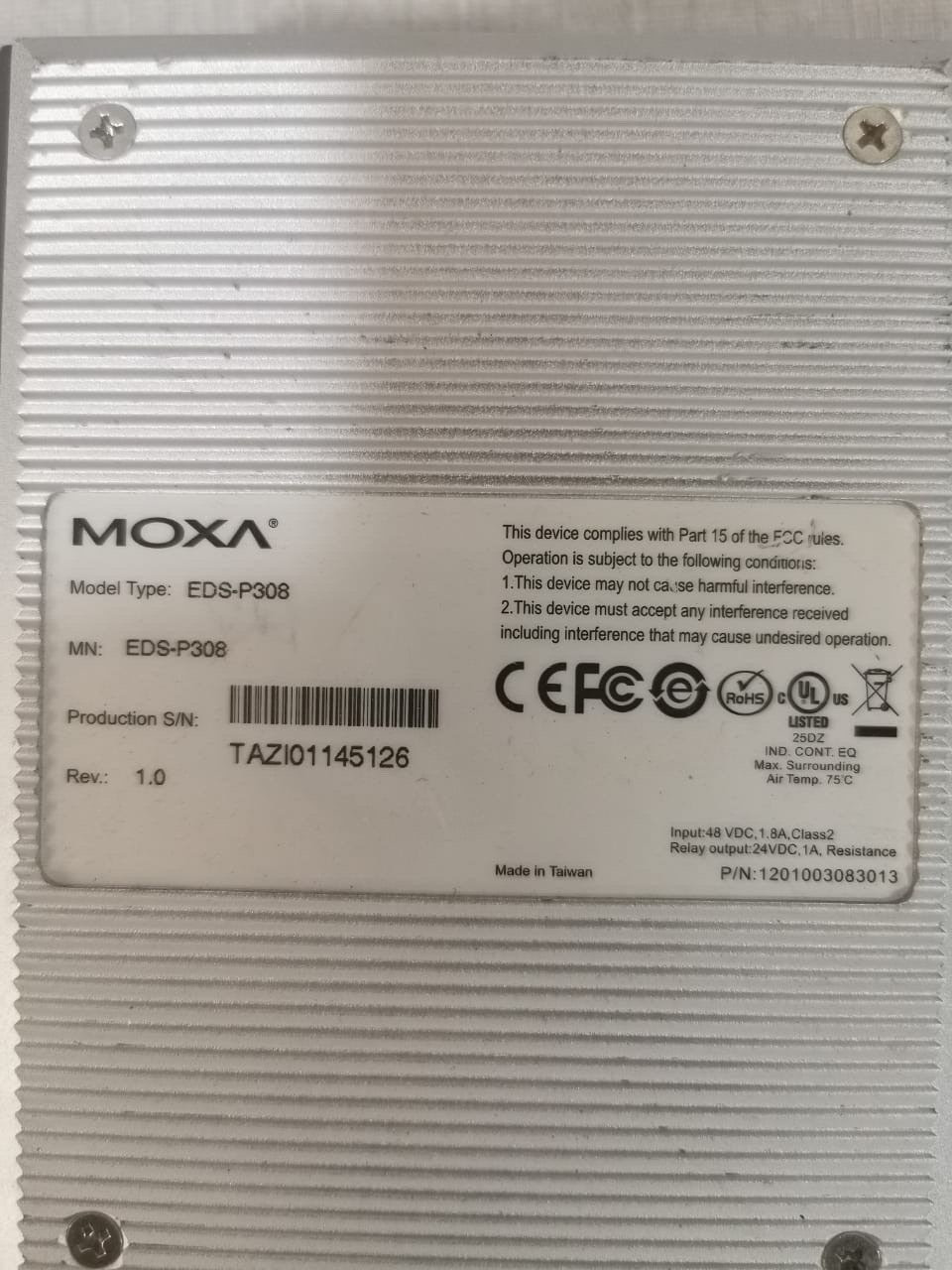 MOXA EDS-P308 MOXA EDS-P308 Ethernet Device Switch 3