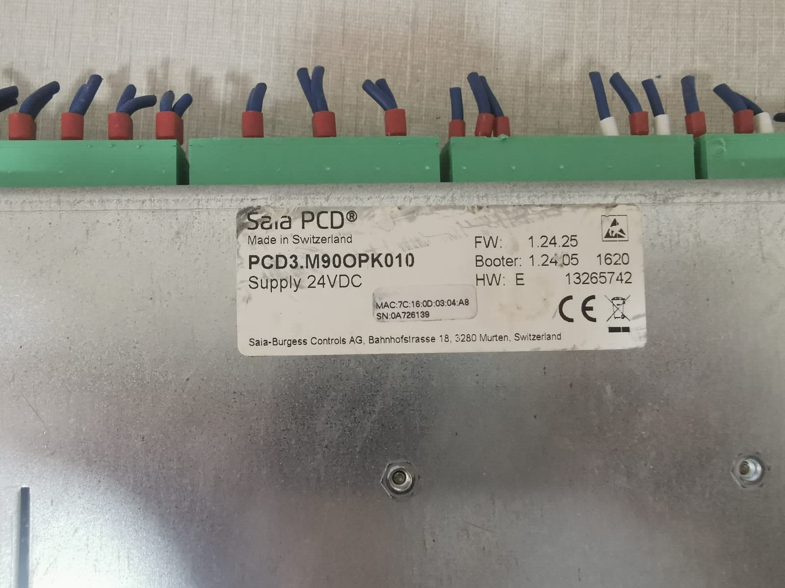 Saia CC01 SMARDT-OPK Saia PCD3.M90OPK010 Chiller Control Device CC01 SMARDT-OPK 5