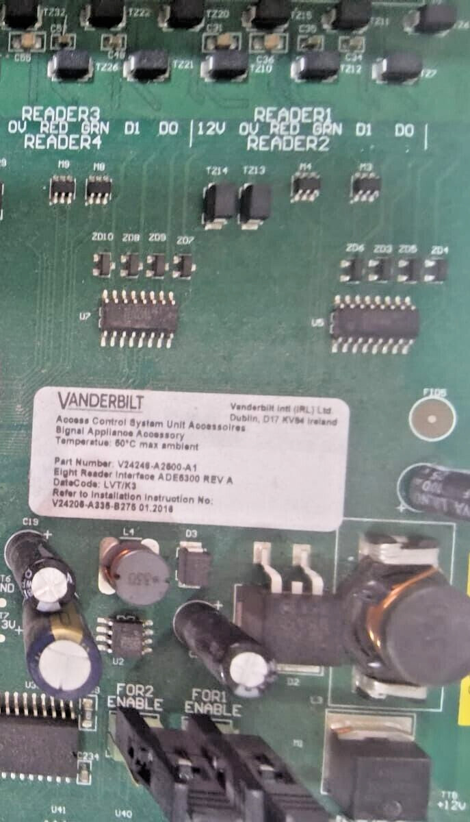 VANDERBILT ADE5300 REV A VANDERBILT ADE5300 REV A V2V248-A2500-A1 Control Board 2
