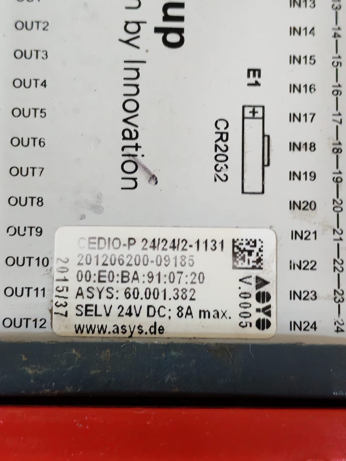ASYS CEDIO-P ASYS 2C3790L02-LT PLC CONTROLLER MODULE CEDIO-P 2