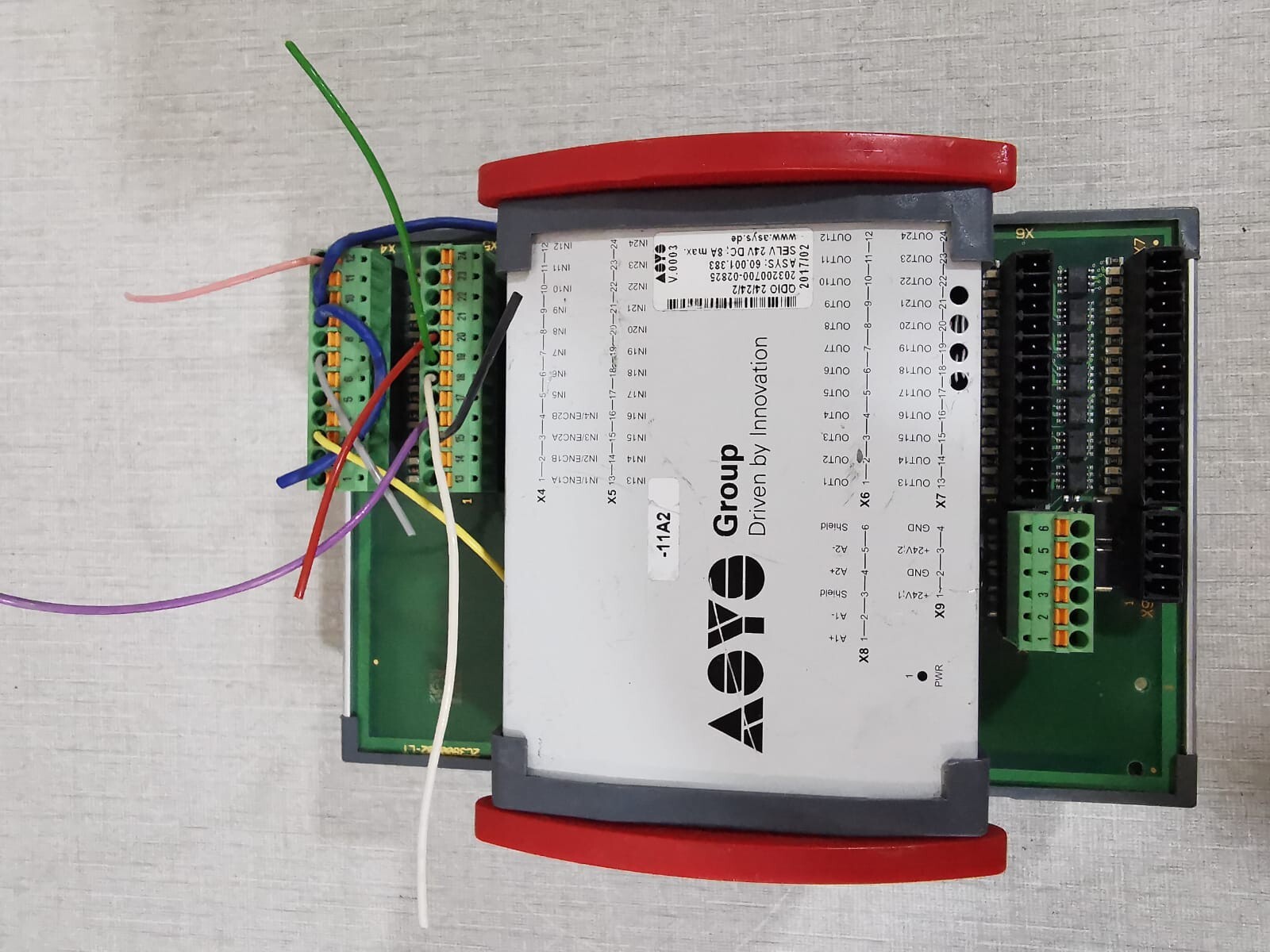 ASYS QDIO 24/24/2 ASYS 2C3800L02-LT PLC CONTROLLER MODULE QDIO 24/24/2 4