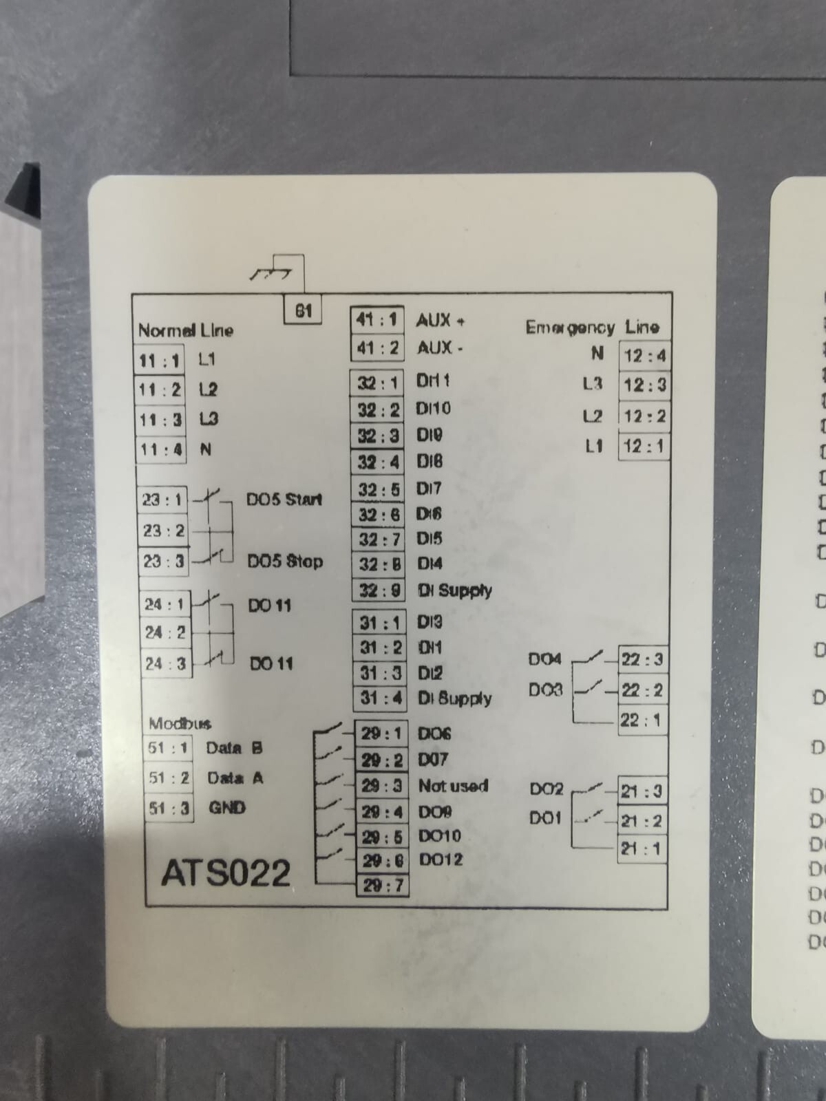 ABB ATS022 ABB ATS022 Dual power supply automatic switching controller 3