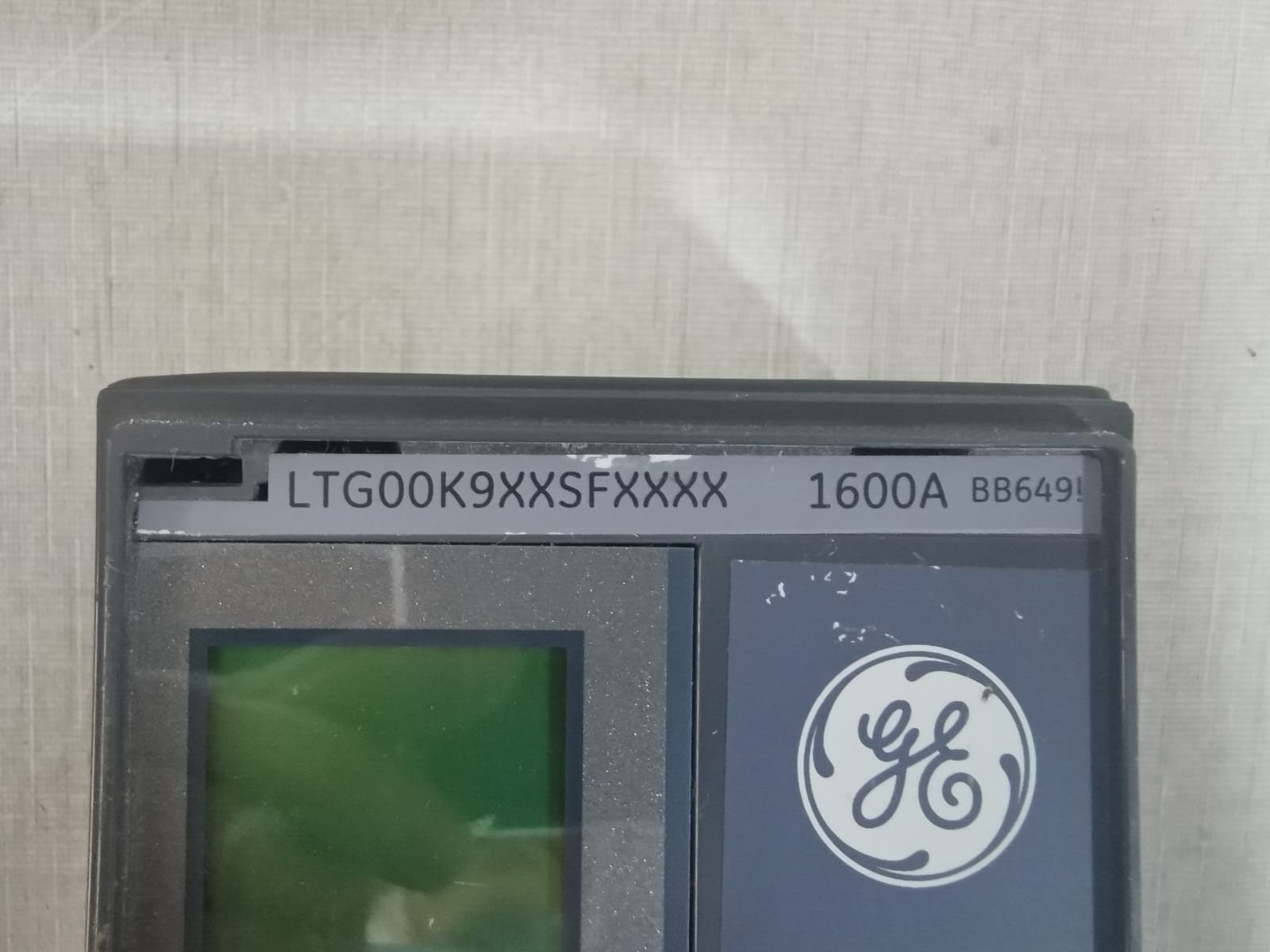 GE LTG00K9XXSFXXXX GE LTG00K9XXSFXXXX 1600A BB649 ENTELLIGUARD L/SL TRIP UNIT 2
