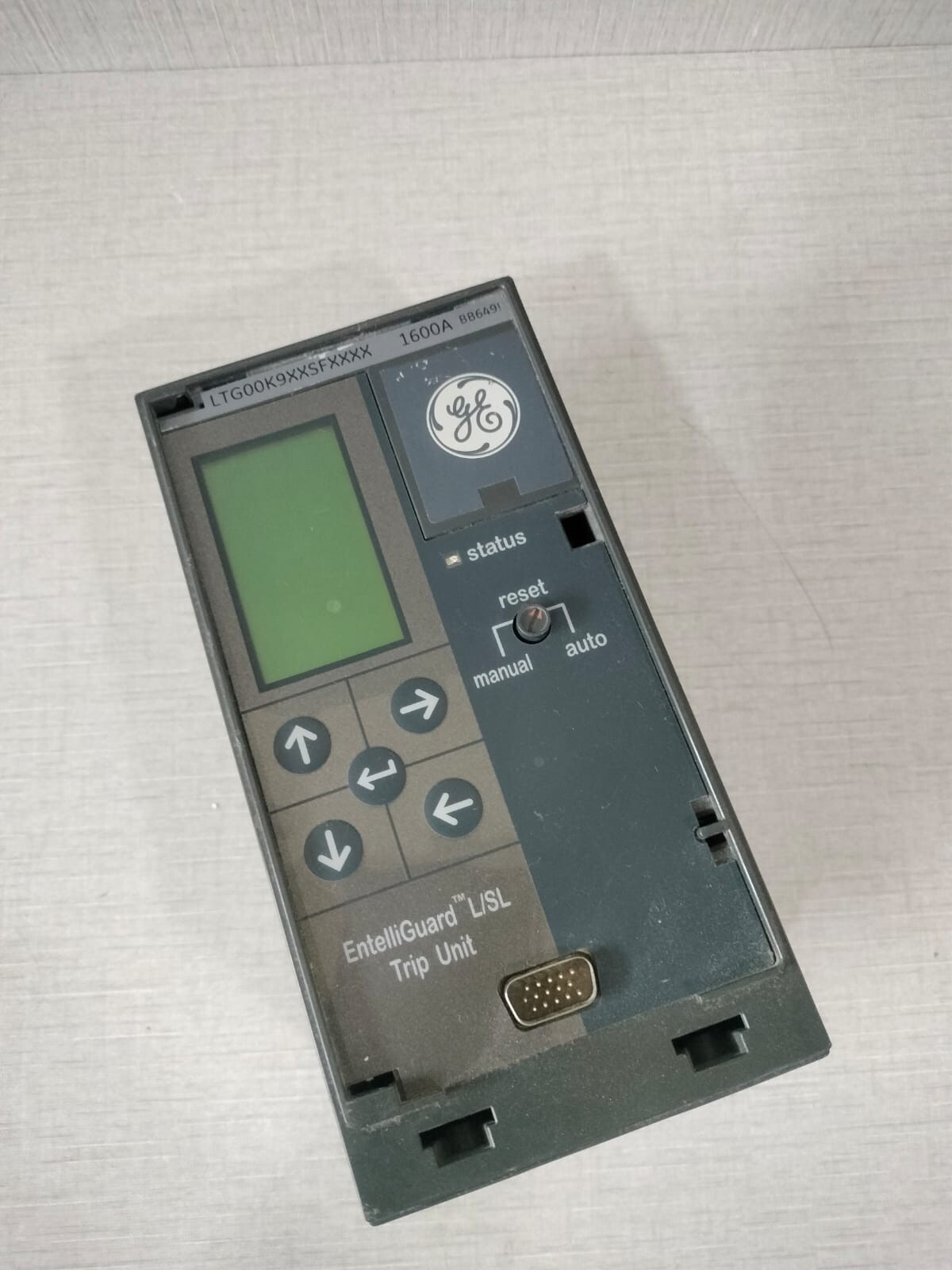 GE LTG00K9XXSFXXXX GE LTG00K9XXSFXXXX 1600A BB649 ENTELLIGUARD L/SL TRIP UNIT 3