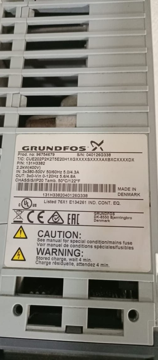 Grundfos CUE202P2K2T5E20H1XGXXXXSXXXXAXBXCXXXXDX GRUNDFOS CUE Frequency regulator CUE202P2K2T5E20H1XGXXXXSXXXXAXBXCXXXXDX 4