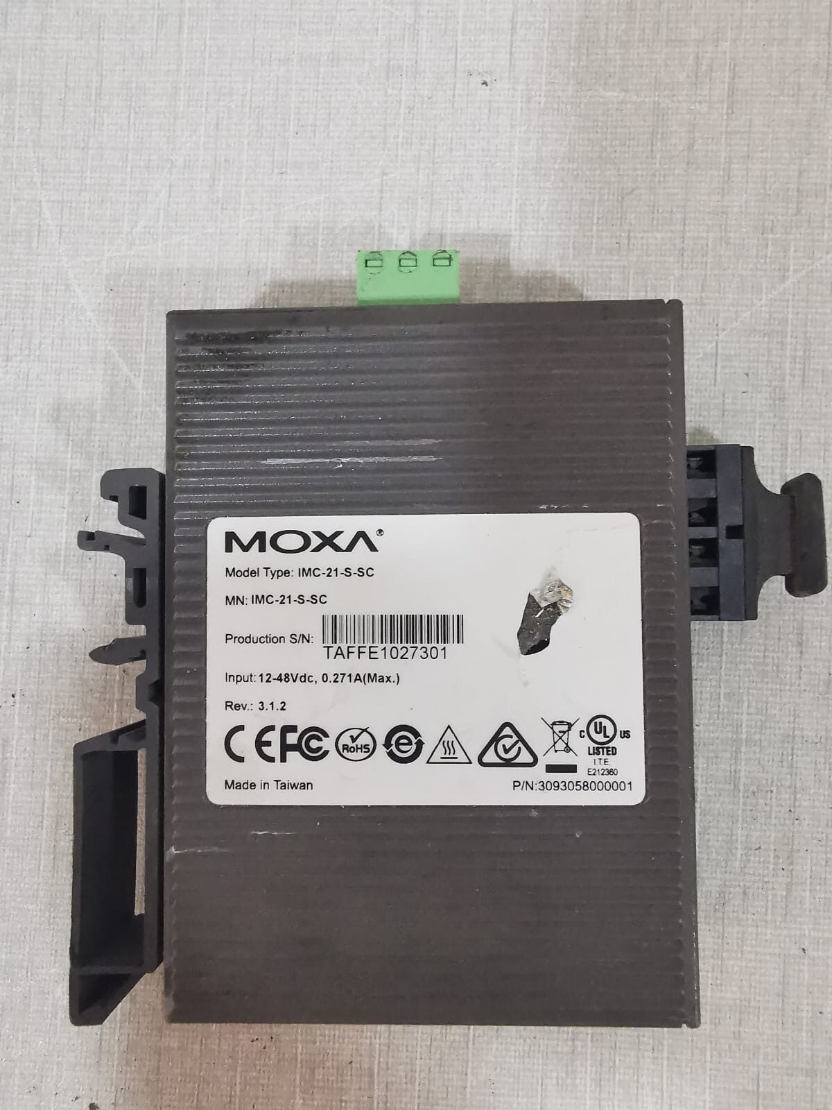 Moxa IMC-21-S-SC MOXA IMC-21-S-SC Industrial Media Converter 3