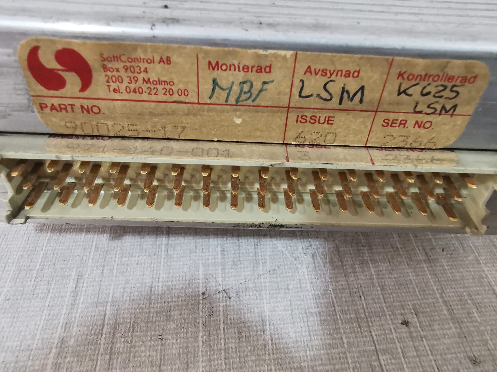 TETRA PAK PAK-90025 TETRA PAK 90025-17 INPUT MODULE 3