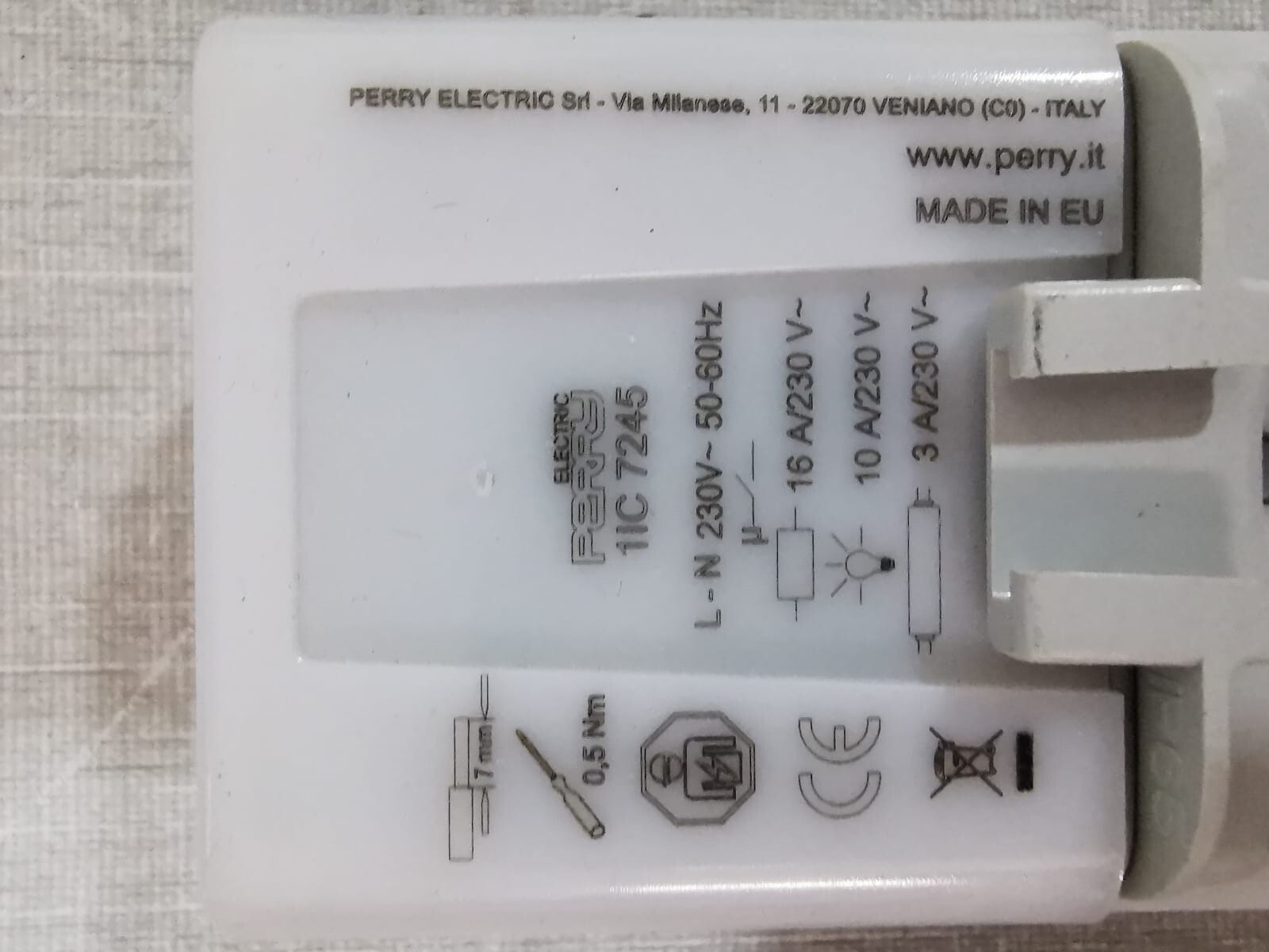 PERRY 1IC-7245 ELECTRIC PERRY 1IC 7245 Light Control 4