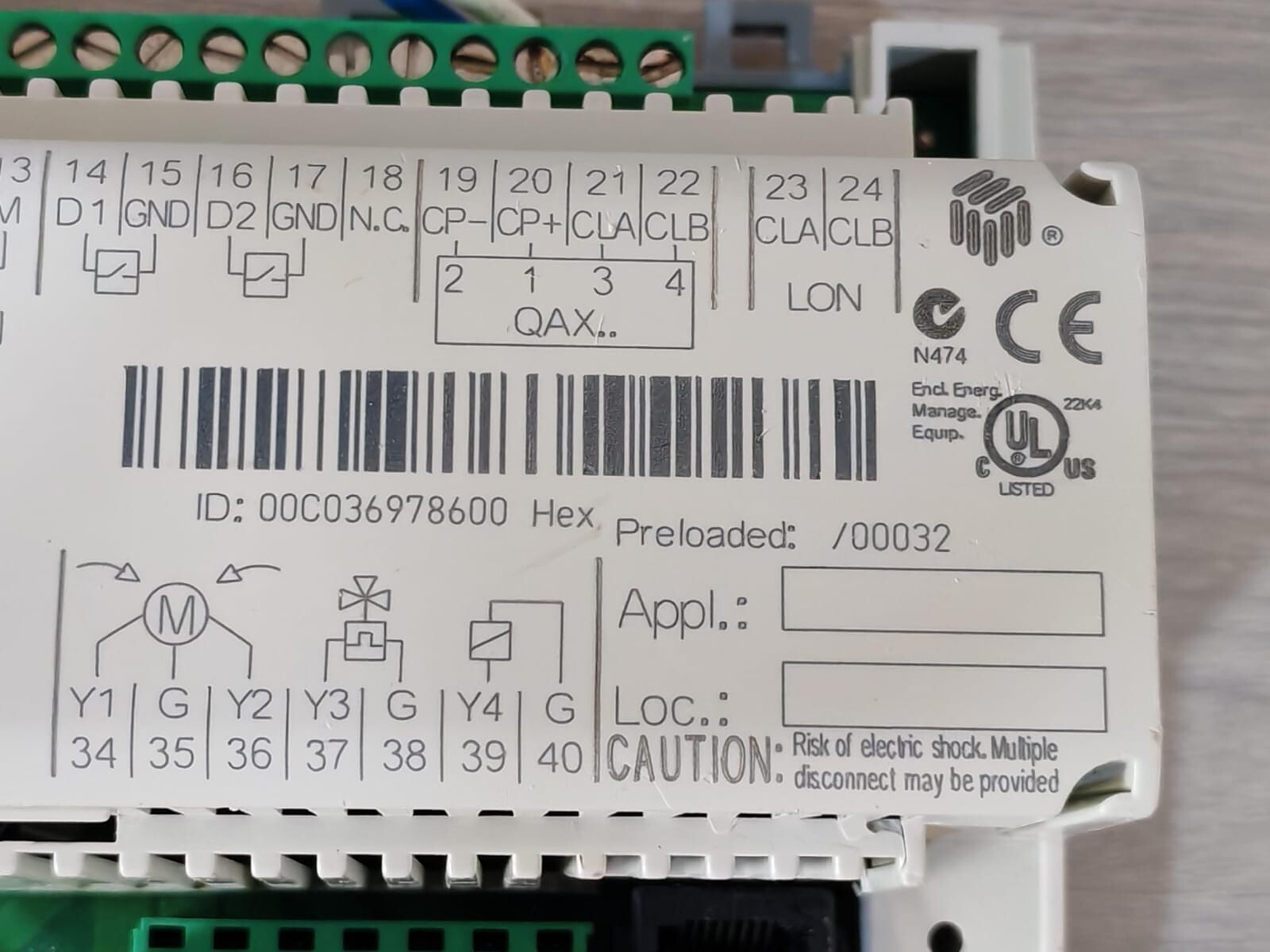 Siemens RXC32.1 SIEMENS RXC32.1 24V 50/60Hz ROOM CONTROLLER 3
