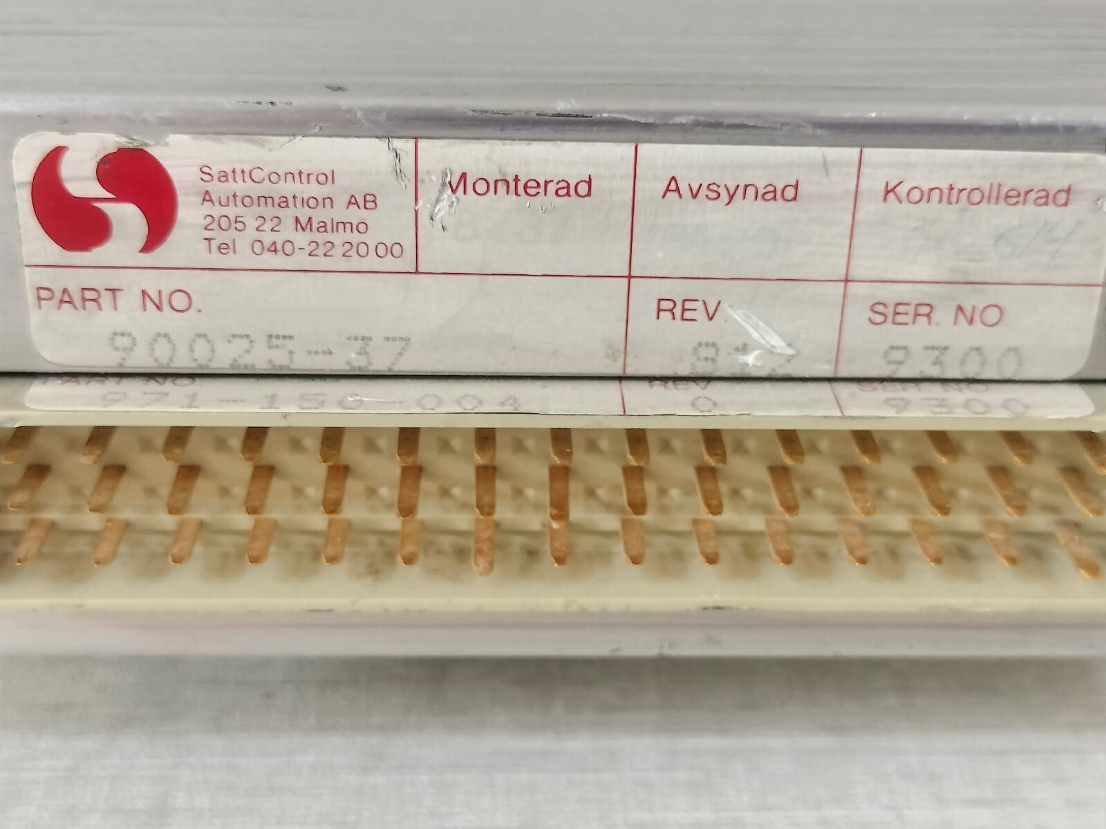 TETRA PAK 971-156-004 REV.0 TETRA PAK 90025-37 REV 812 / 971-156-004 REV.0 INPUT MODULE 6