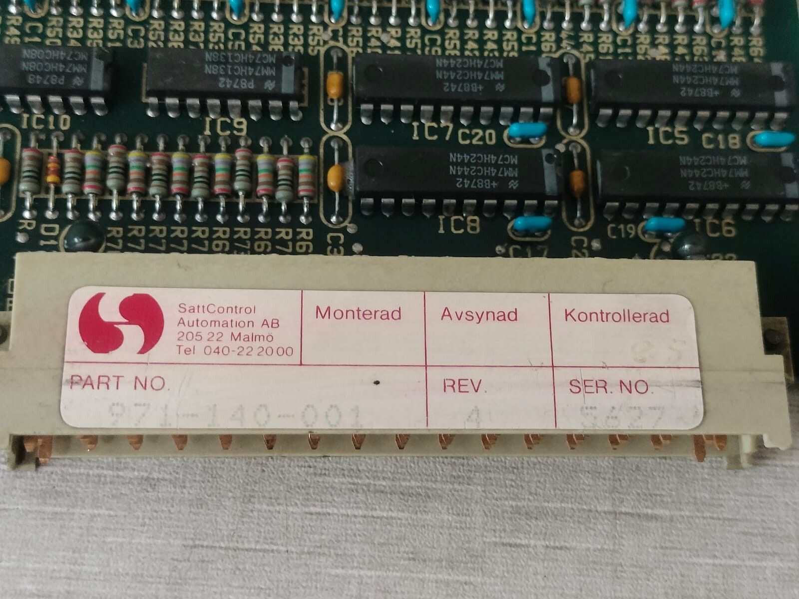 SATT CONTRO 650-011-658/3 SATT CONTROL 650-011-658/3 Control Module 4