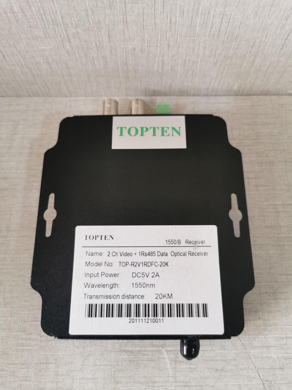 TOPTEN TOP-R2V1RDFC-20K TOPTEN TOP-R2V1RDFC-20K VIDEO AUDIO DATA CONVERTER Transmitter & Receiver 6