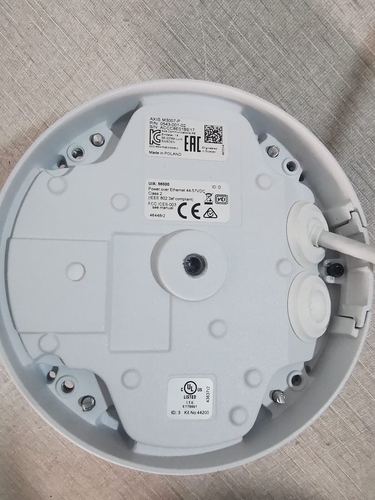Axis M3007-P AXIS M3007-P NETWORK CAMERA P/N 0543-001-02 5