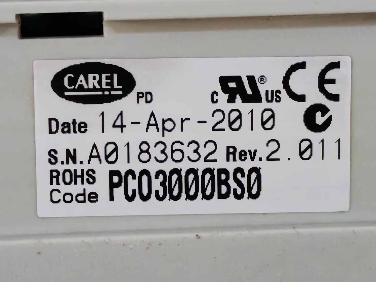 Carel PCO3000BS0 CAREL PCO3000BS0 CONTROLLER 8