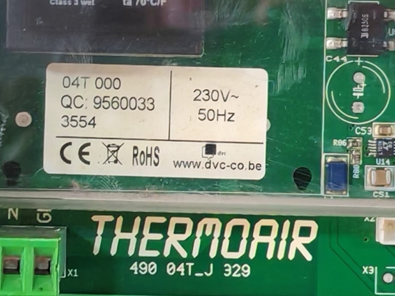 THERMOAIR 490-04T_J-329 THERMOAIR 490 04T_J 329 MODULE-MISSING TERMINAL CONNECTORS 2