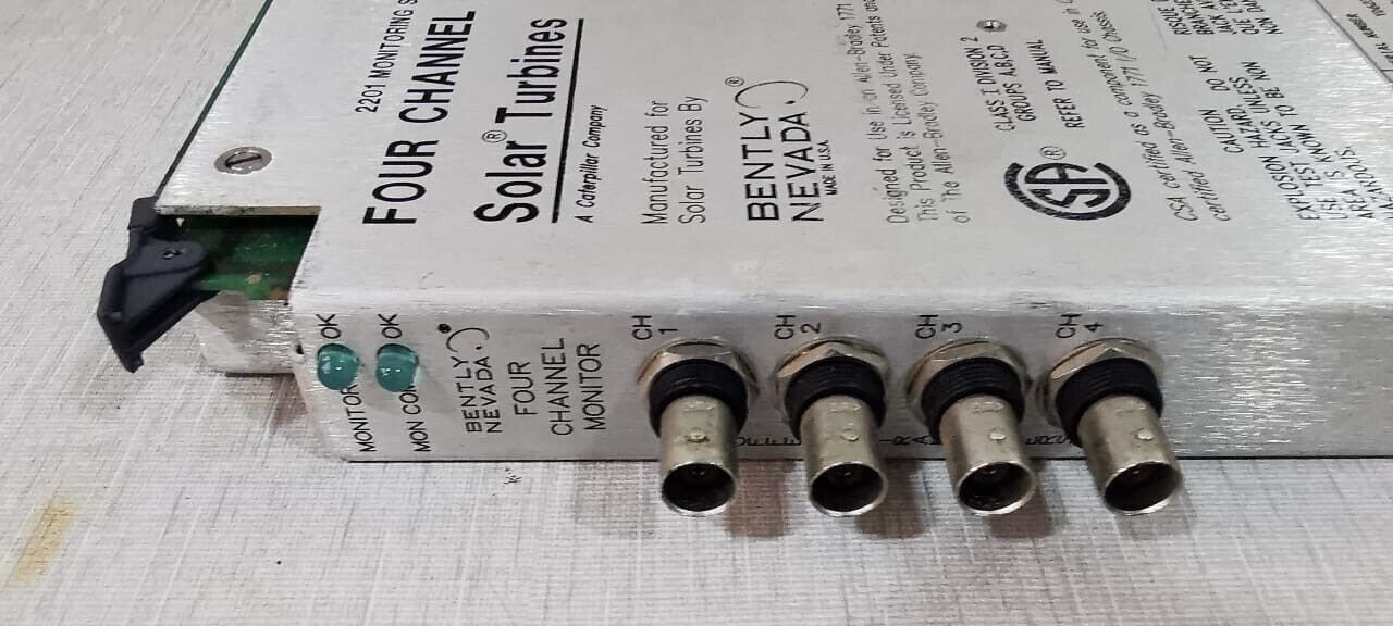 Bently Nevada 132418-01 Bently Nevada 132418-01 4 CHANNEL MONITOR SOLAR TURBINES 190662-27 4