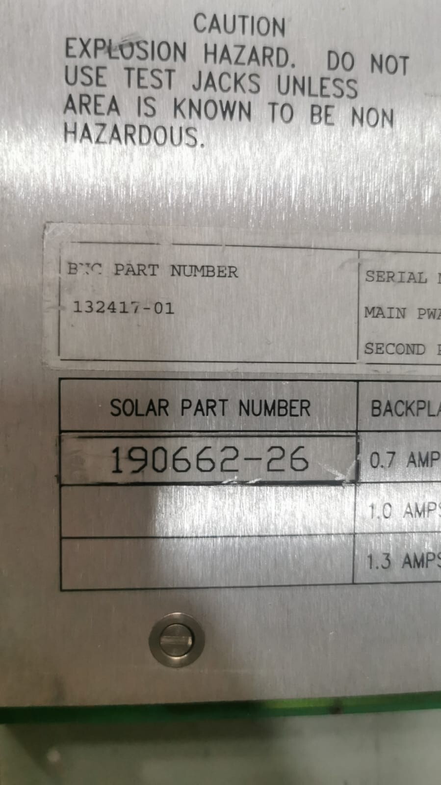 Bently Nevada 132417-01 Bently Nevada 132417-01 4 Channel Monitor Solar Turbines 190662-26 9