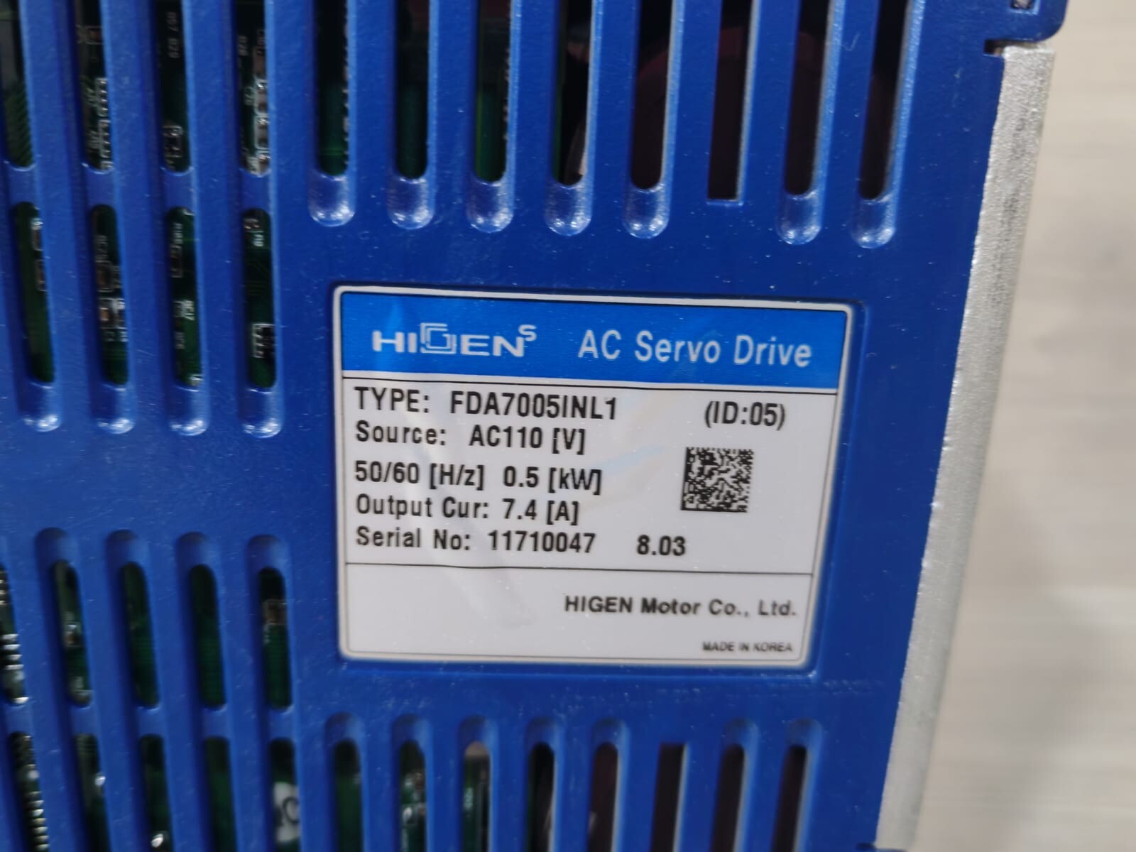 Higen FDA-7000 HIGEN FDA-7000 AC SERVO DRIVE FDA7005INL1 -WITHOUT COVER 6