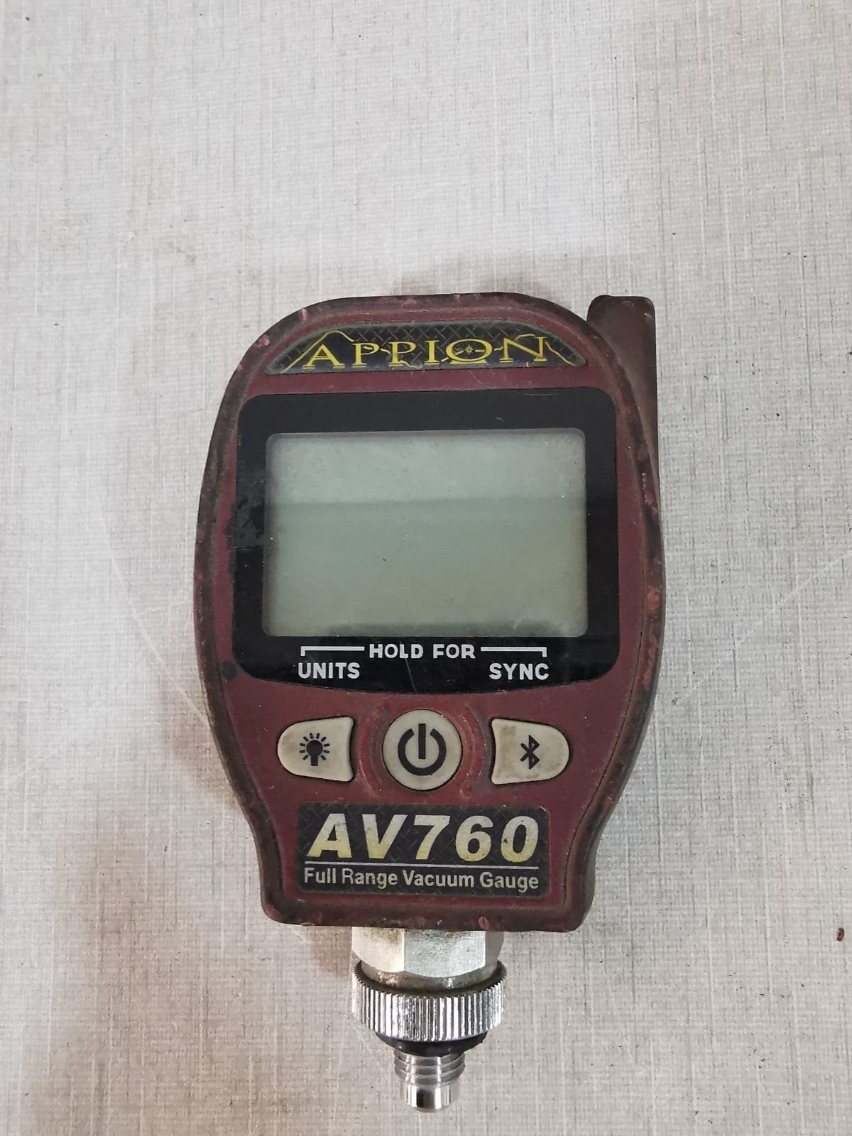 APPION AV760 APPION AV760 Full Range Vacuum Gauge Without Cover Down 4