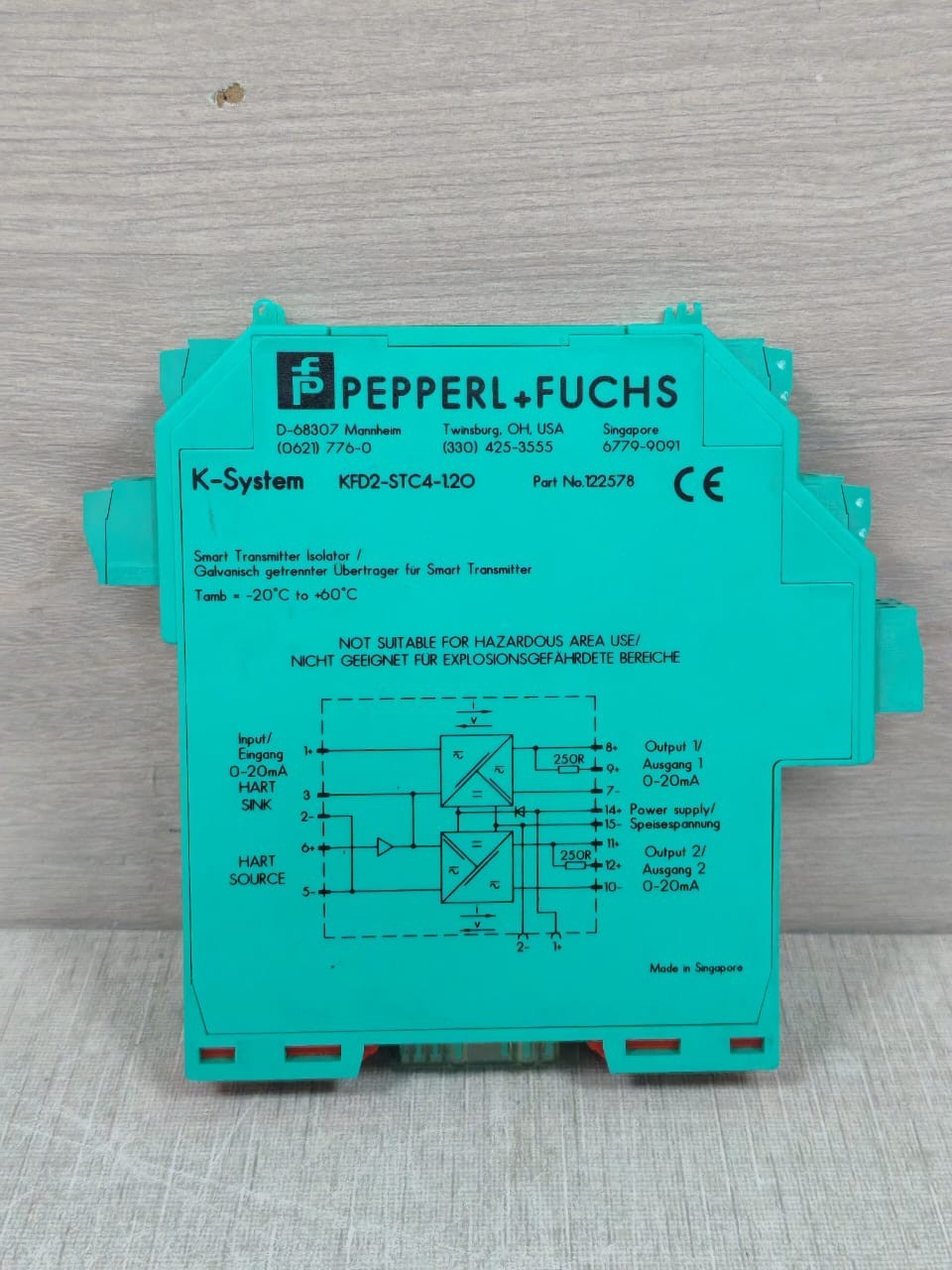 Pepperl+Fuchs KFD2-STC4-120 PEPPERL+FUCHS KFD2-STC4-120 ISOLATION BARRIER 122578 10