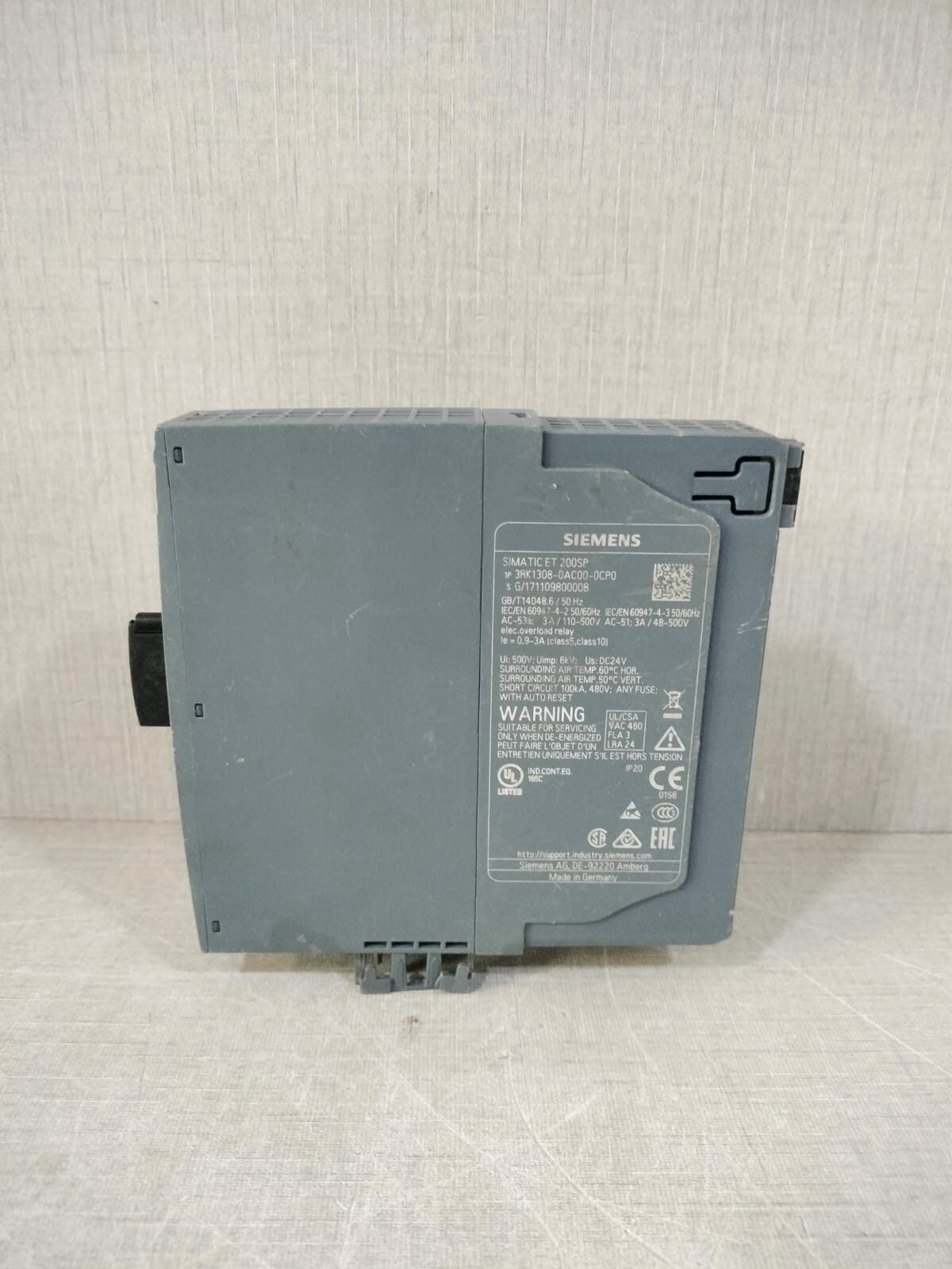 Siemens SIMATIC-ET-200SP SIEMENS SIMATIC ET 200SP ENGINE STARTER 3RK1308-0AC00-0CP0 7