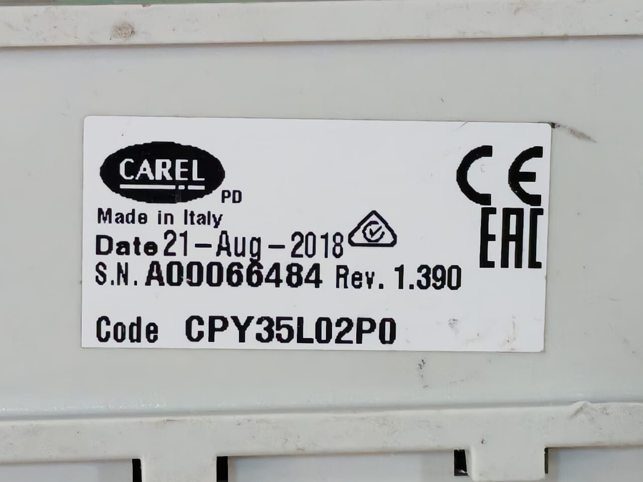 Carel CPY35L02P0 CAREL CPY35L02P0 Controller 5