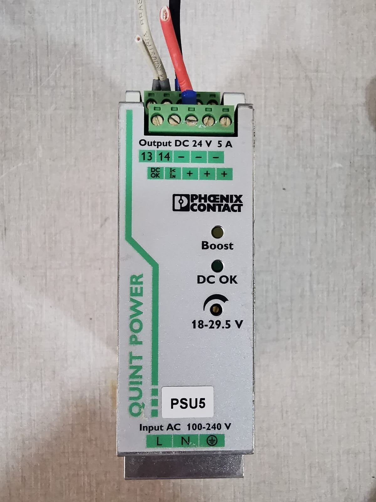PHOENIX CONTACT QUINT-PS/1AC/24DC/5 POWER SUPPLY