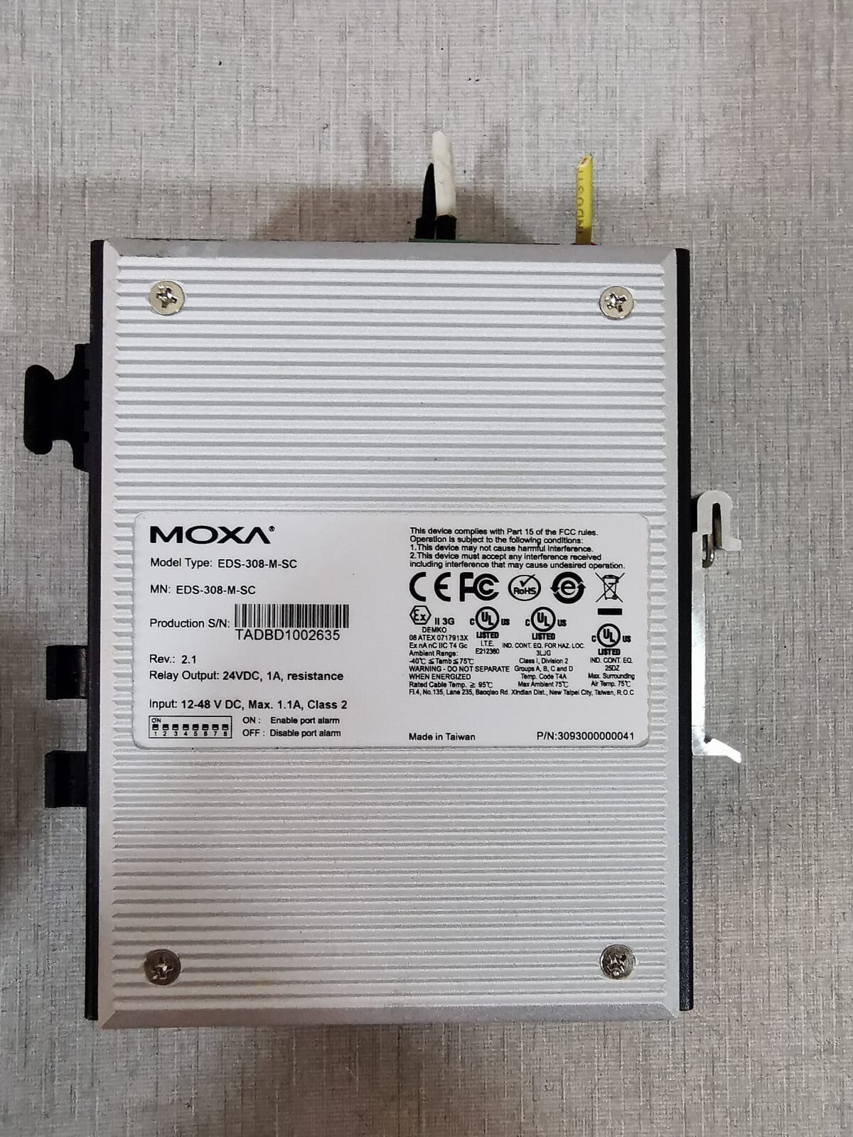 Moxa EDS-308-M-SC MOXA EDS-308-M-SC EtherDevice Switch 4