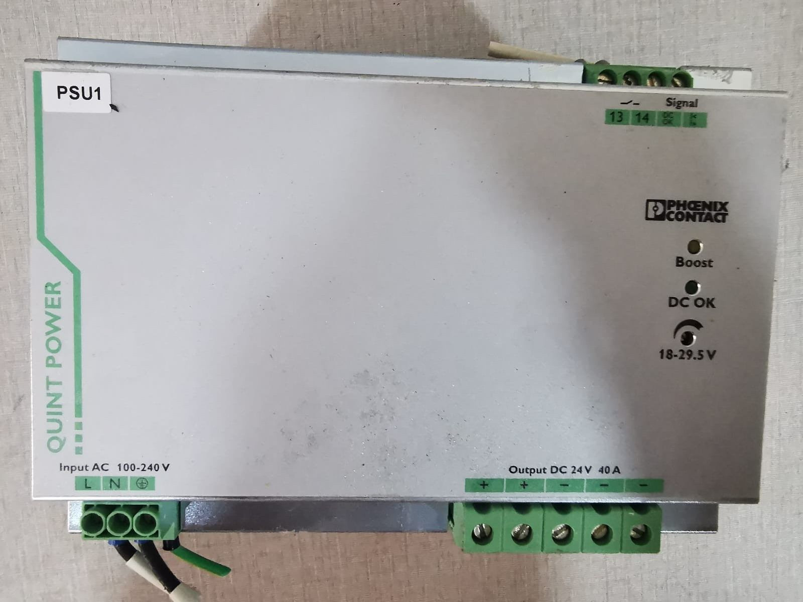 Phoenix Contact QUINT-PS/1AC/24DC/40 PHOENIX CONTACT QUINT-PS/1AC/24DC/40 Power Supply 2