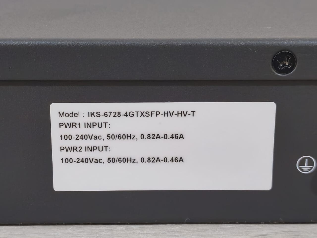 MOXA PN:3093000000961 REV.1.2.0 MOXA IKS-6728-4GTXSFP-HV-HV-T PN:3093000000961 REV.1.2.0 Gigabit Switch 9