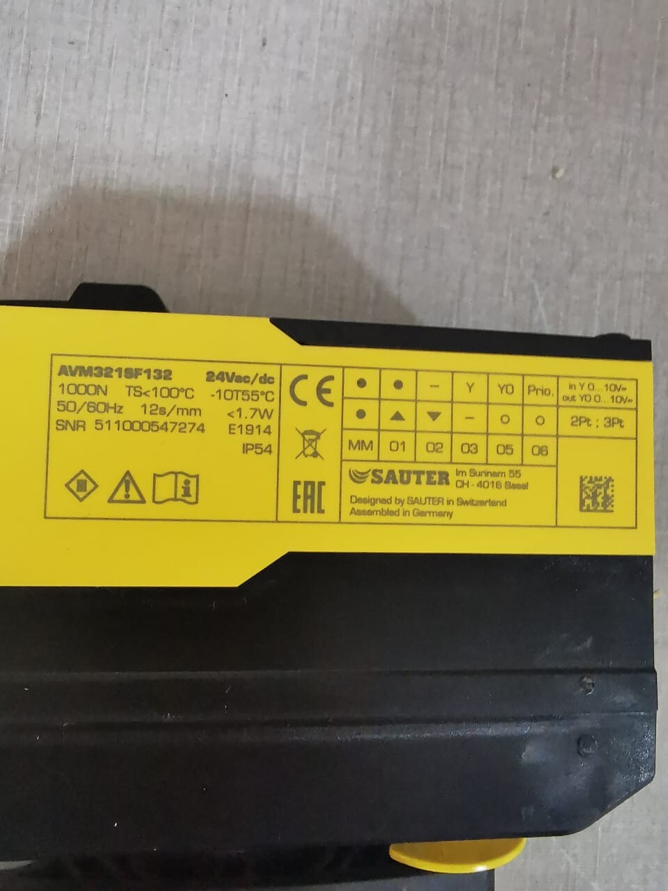 SAUTER AVM321SF132 SAUTER AVM321SF132 Electric Actuator Spring Return Positioner 4