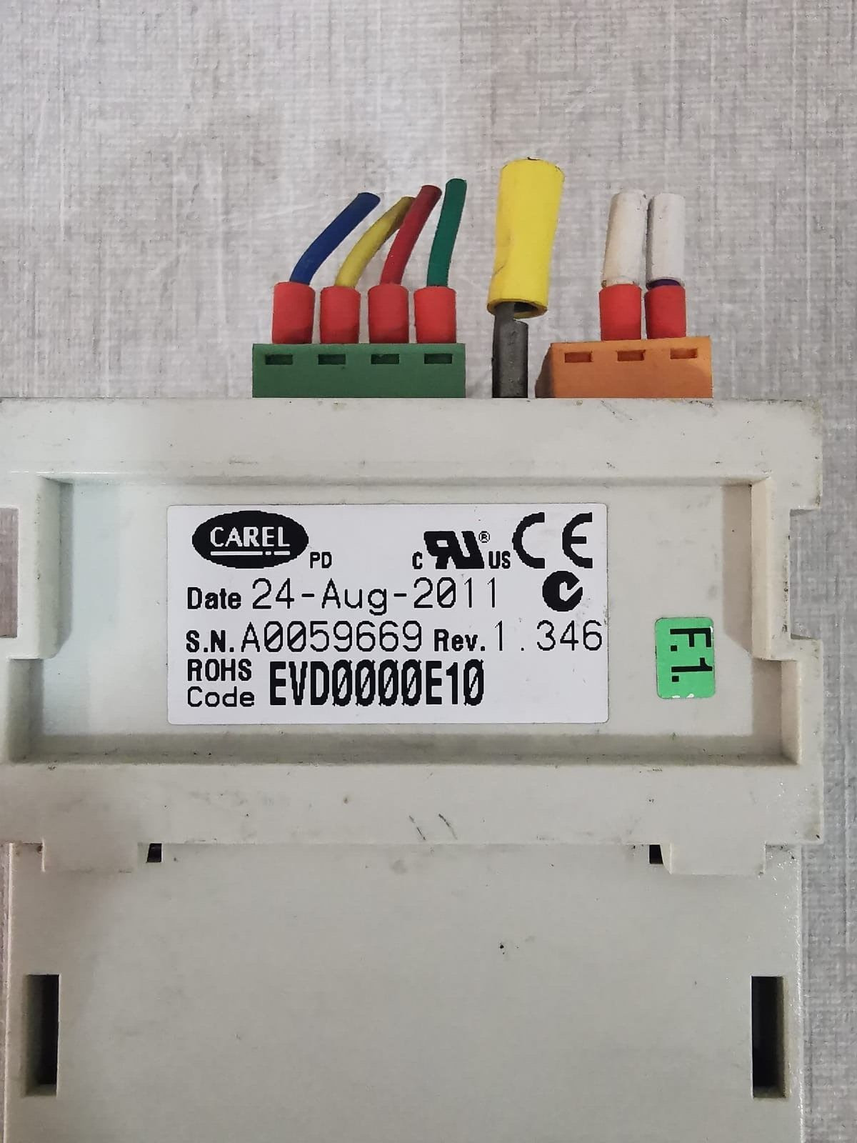 Carel EVD0000E10 CAREL EVD0000E10 DRIVE MODULE REV. 1.346 2