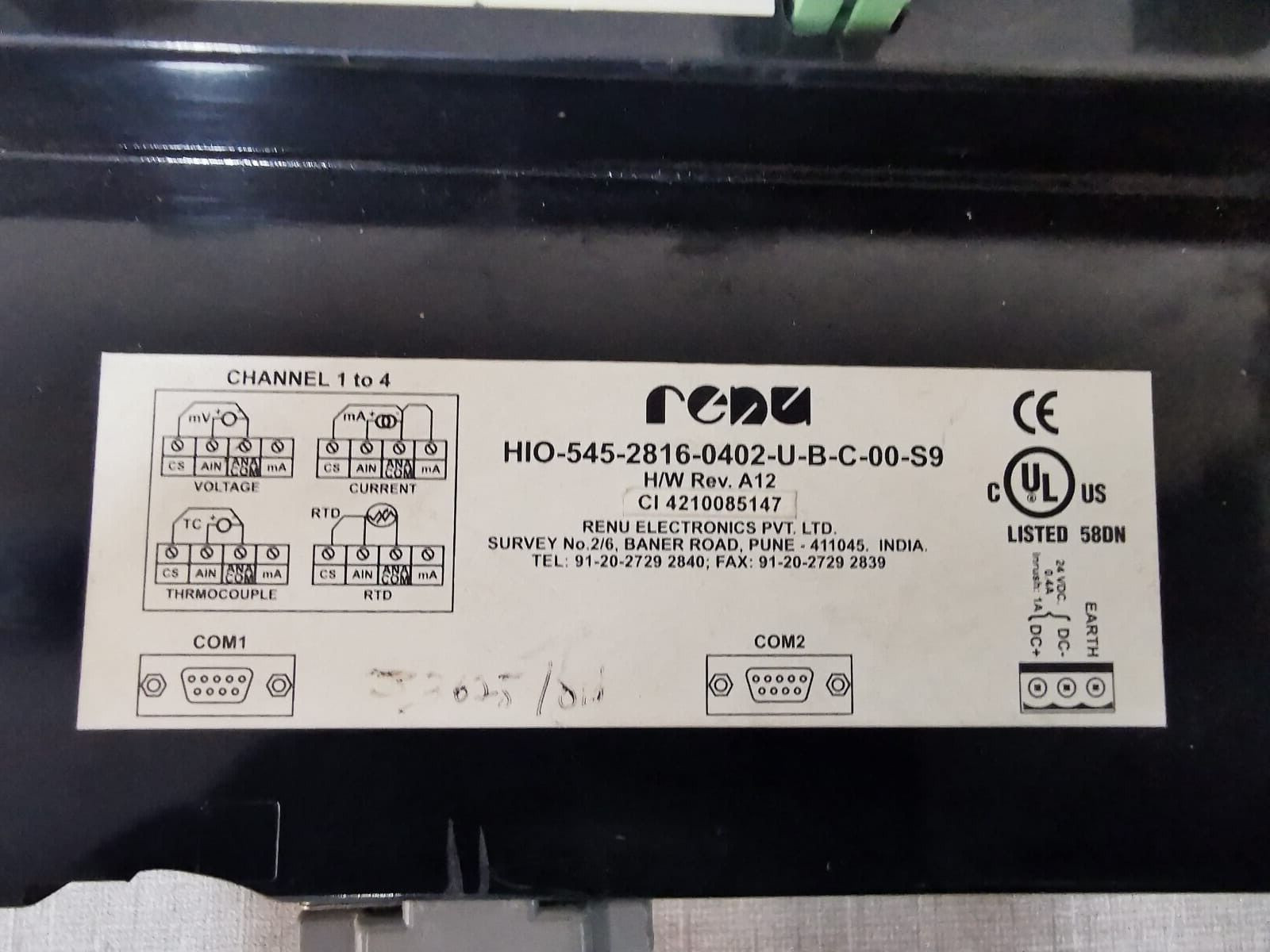 RENU HIO-545-2816-0402-U-B-C-00-S9 RENU HIO-545-2816-0402-U-B-C-00-S9 INNOVATIVE TECHNOMICS FCMA SOFT STARTER 2