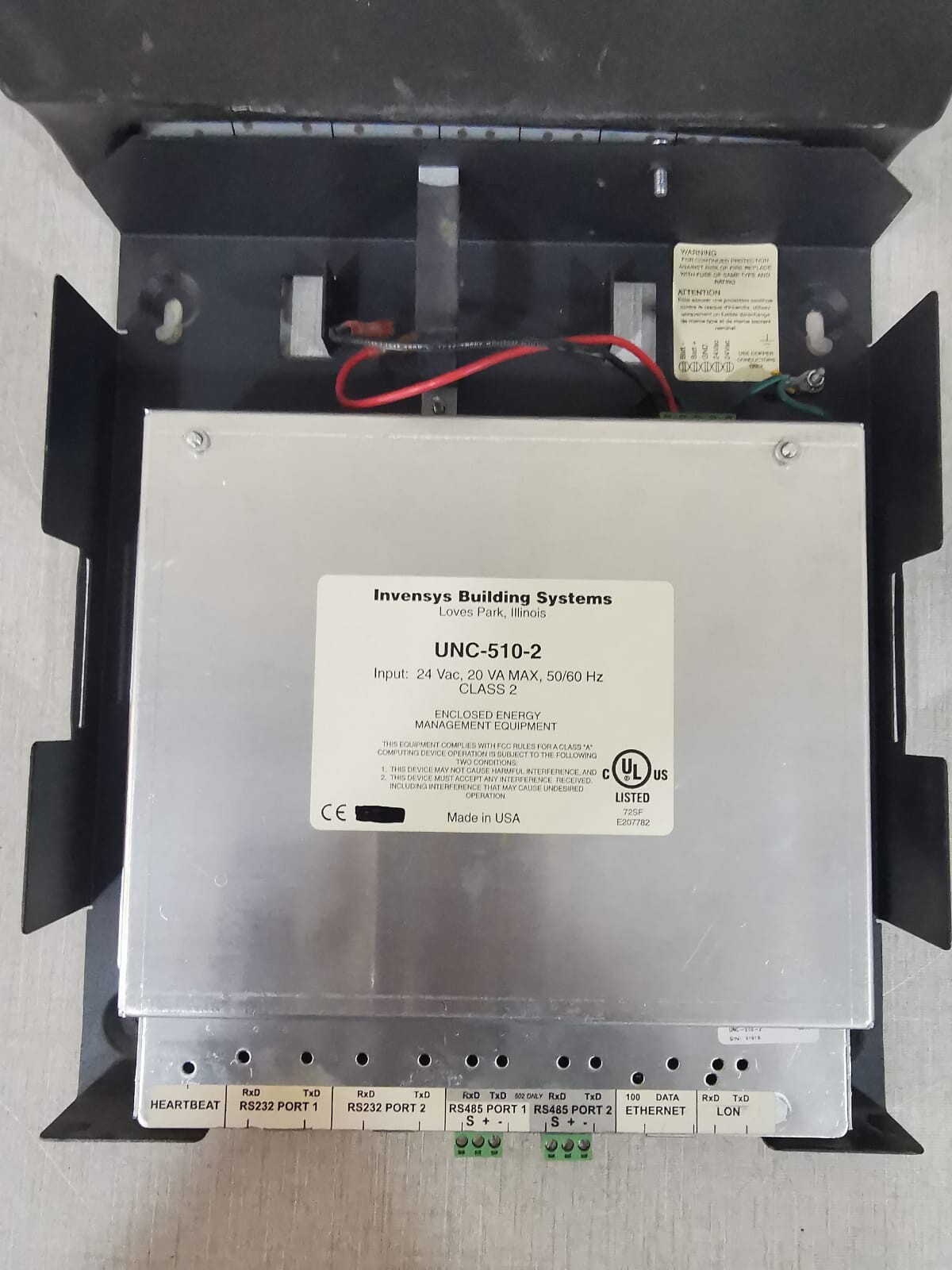 Schneider Electric UNC-510-2 Schneider Electric UNC-500 Universal Network Controller Invensys UNC-510-2 6