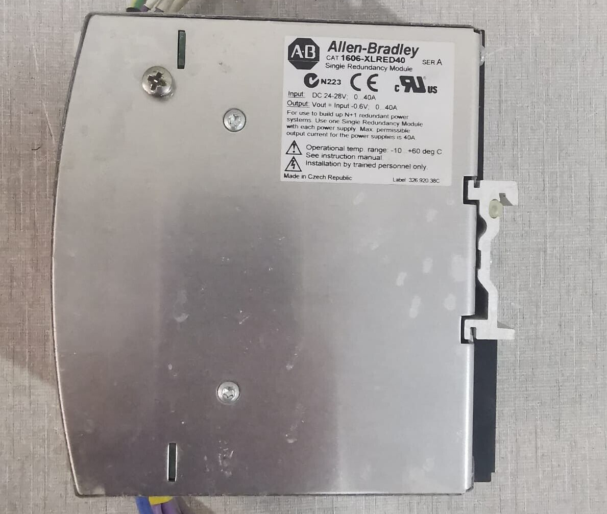 Bosch 1606-XLRED40 Allen Bradley 1606-XLRED40 Single Redundancy Module DC 24-28V 3