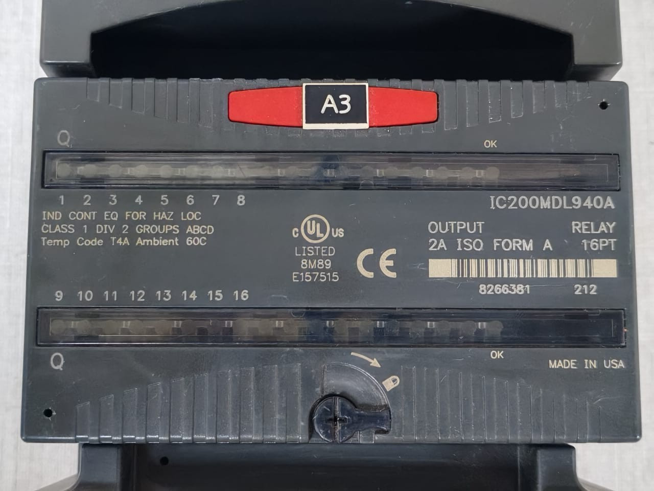 GE IC200MDL940A GE FANUC IC200MDL940A Relay Output Module 2
