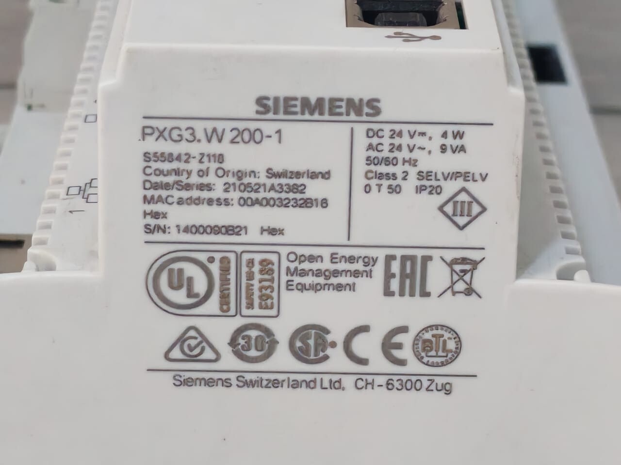 Siemens PXG3.W200-1 SIEMENS PXG3.W200-1 Interface Module 4
