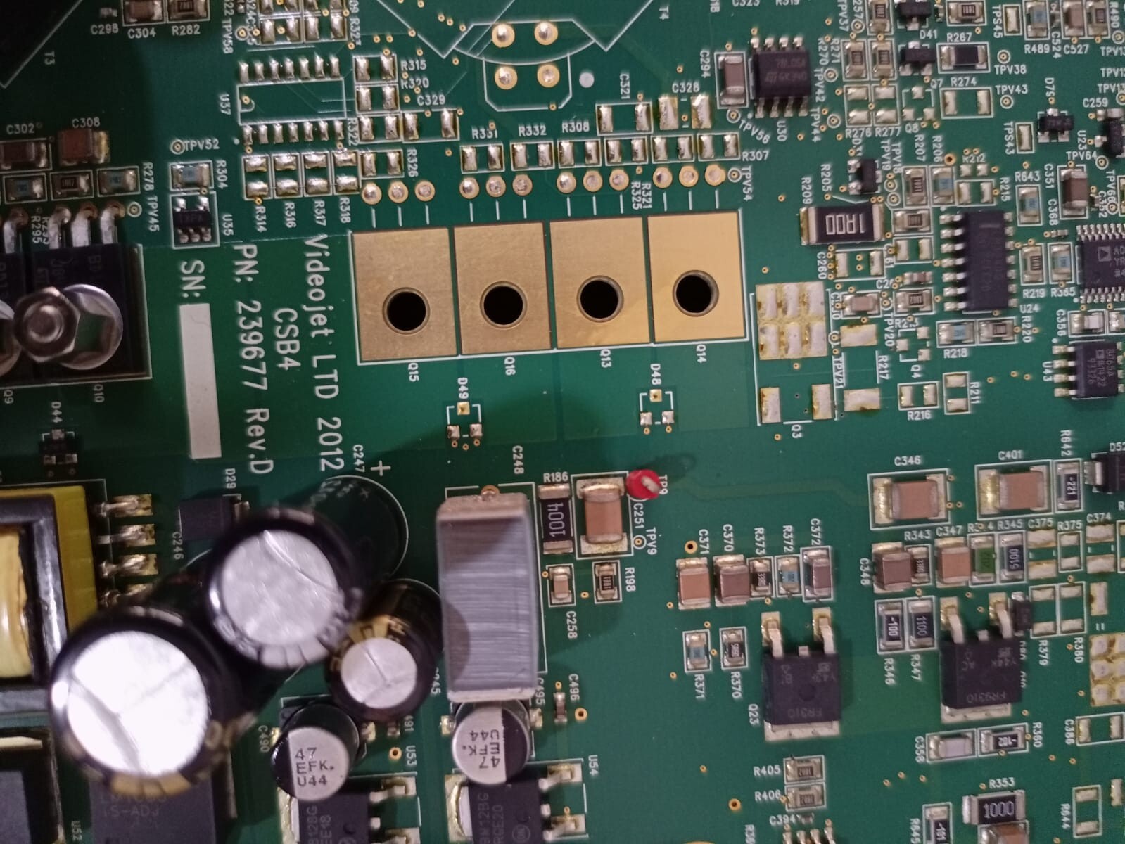 Videojet 239677 Rev.D VIDEOJET 239677 Rev.D Control System Board LTD 2012 CSB4 4